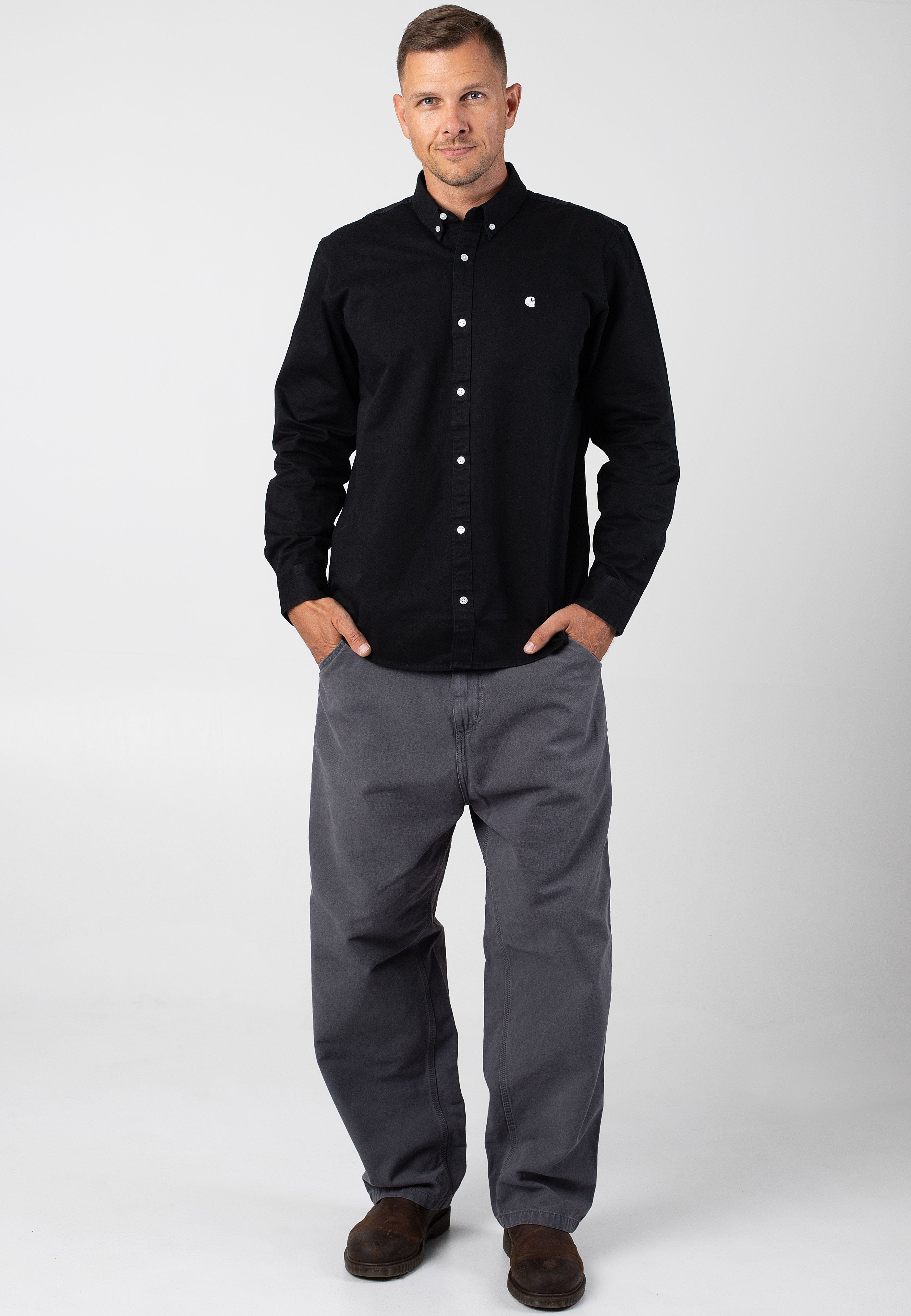 Carhartt WIP - Madison Black/Wax - Shirt Free Shipping Big Discount