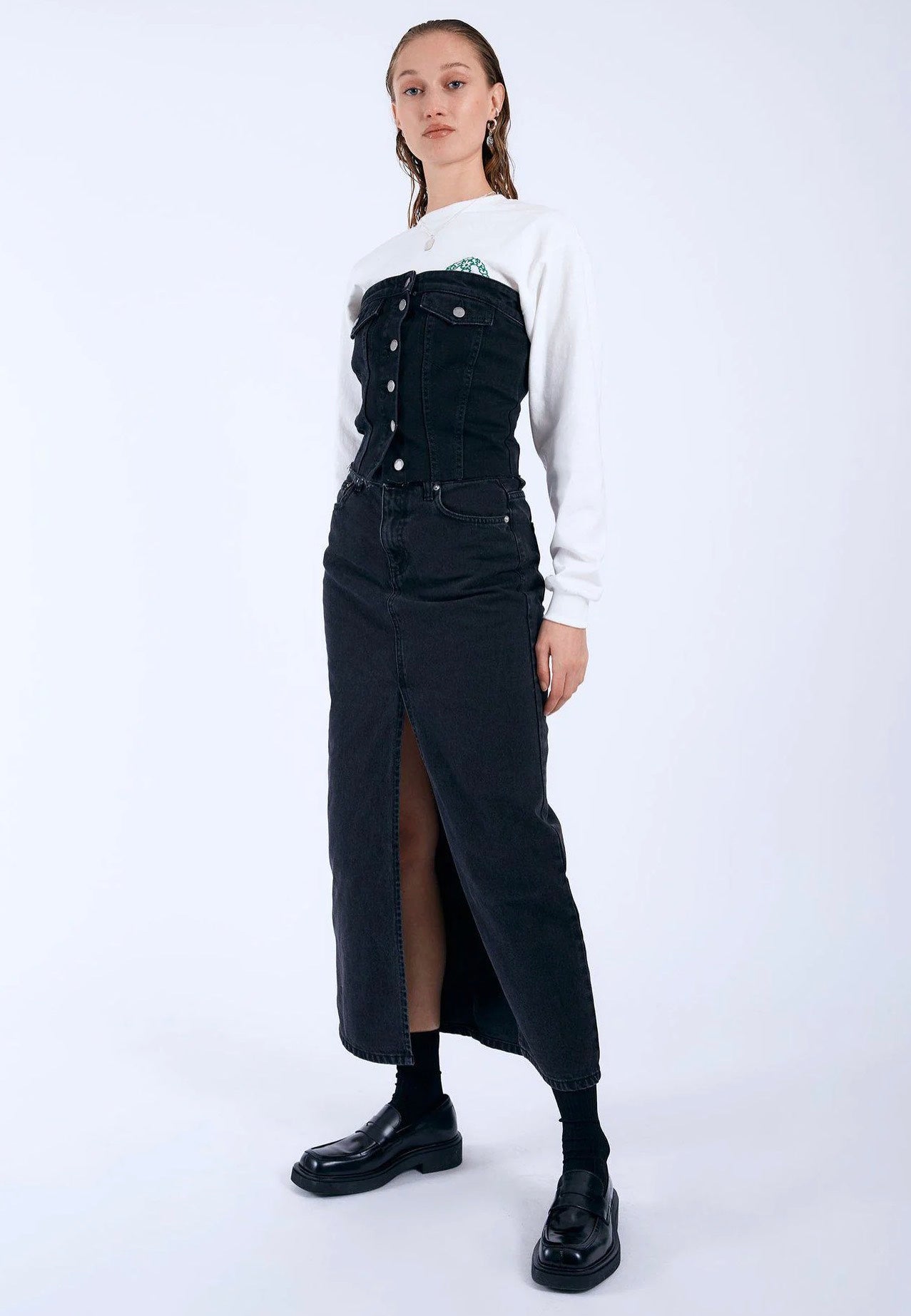 Dr. Denim - Myra Skirt Black Used - Skirt Low Pice