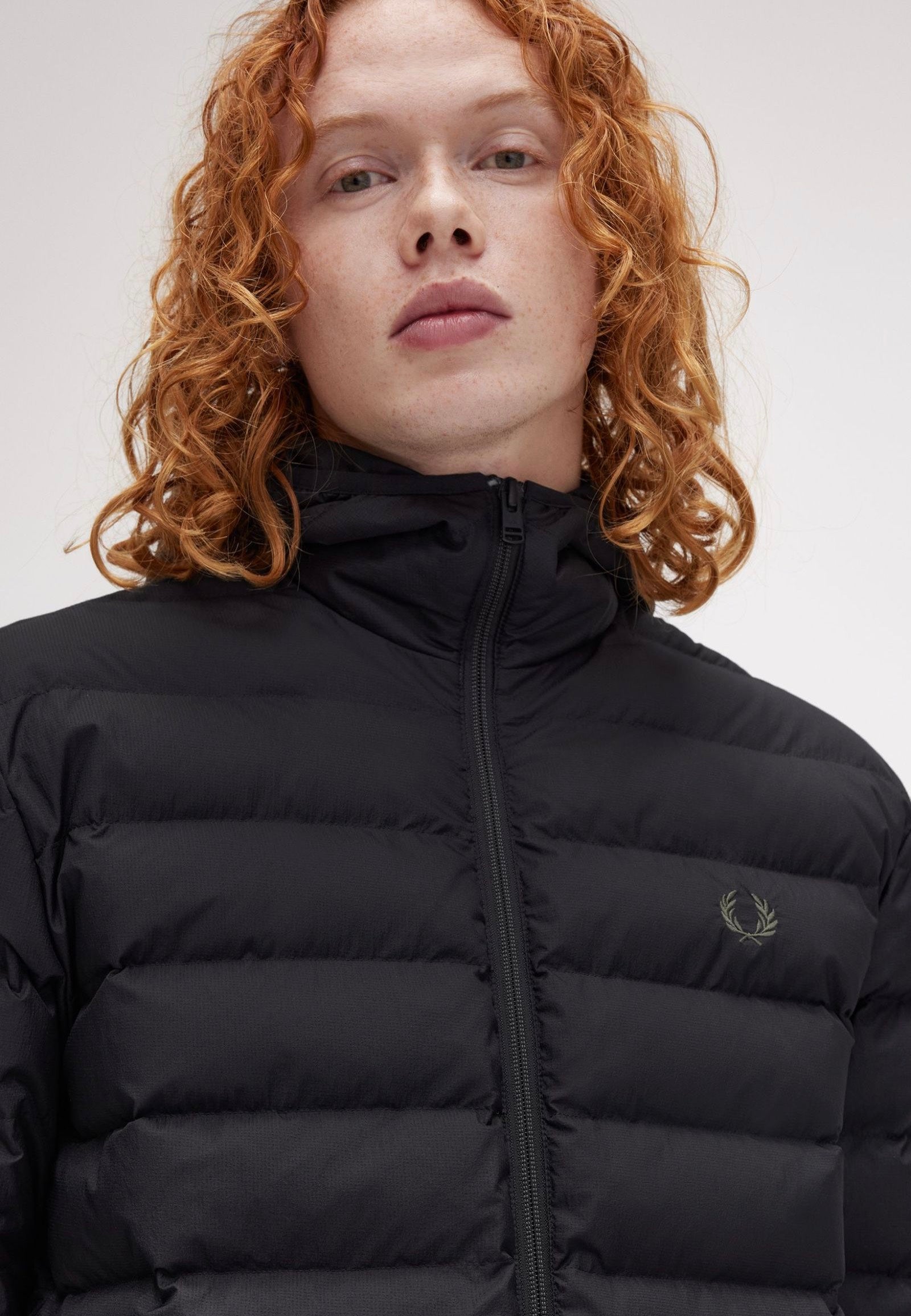 Fred Perry - Hooded Insulated Black - Jacket Discount Collections