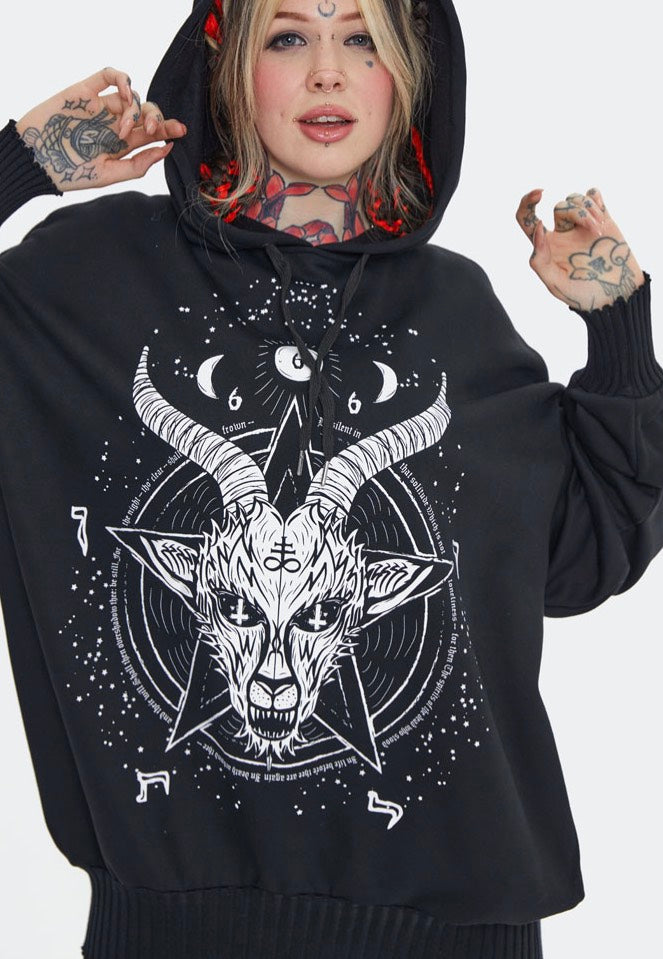 Jawbreaker - Baphomet Printed Oversized Black - Hoodie Genuine Sale Online