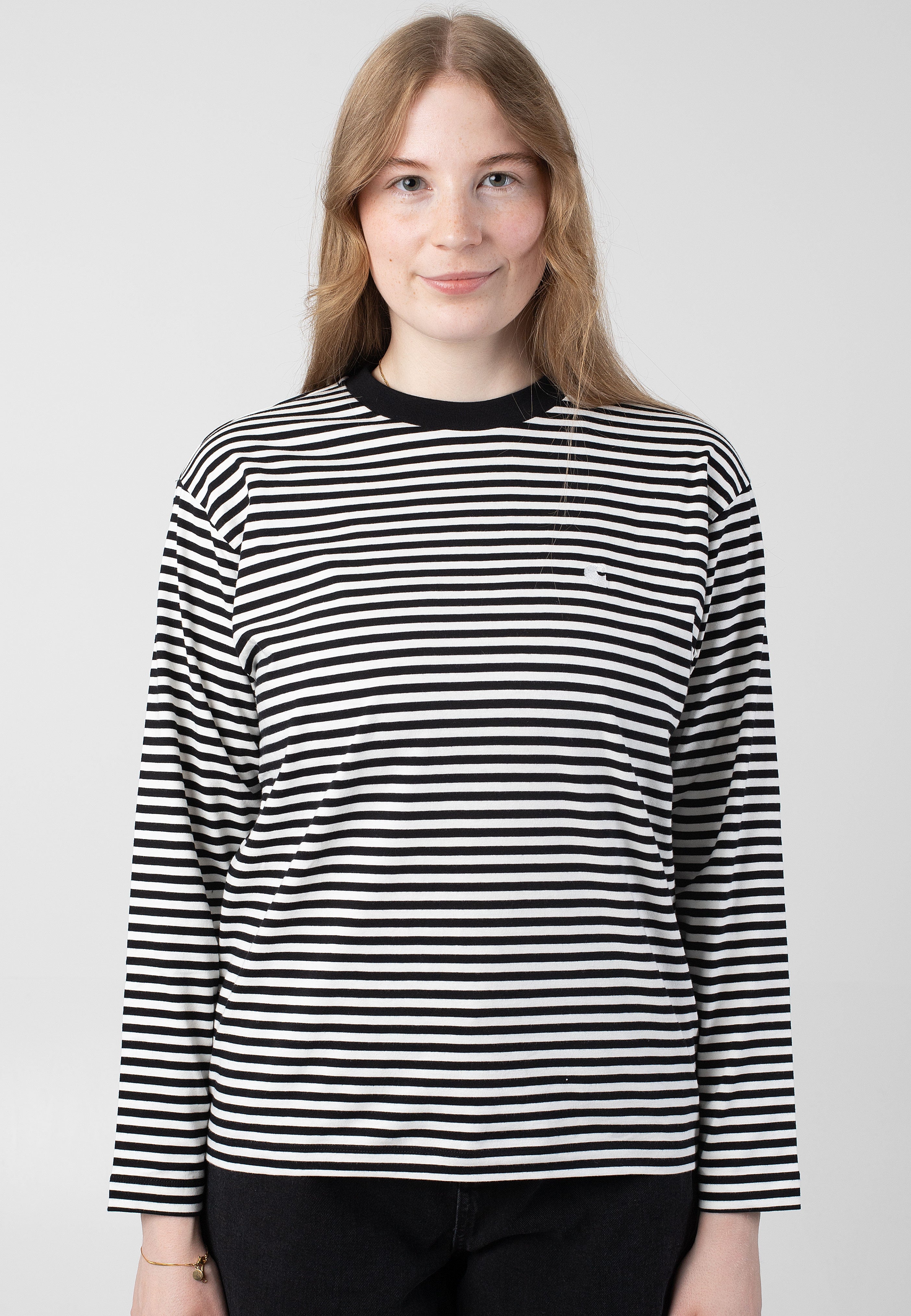 Carhartt WIP - W' Verner Stripe/Black/Wax - Longsleeve