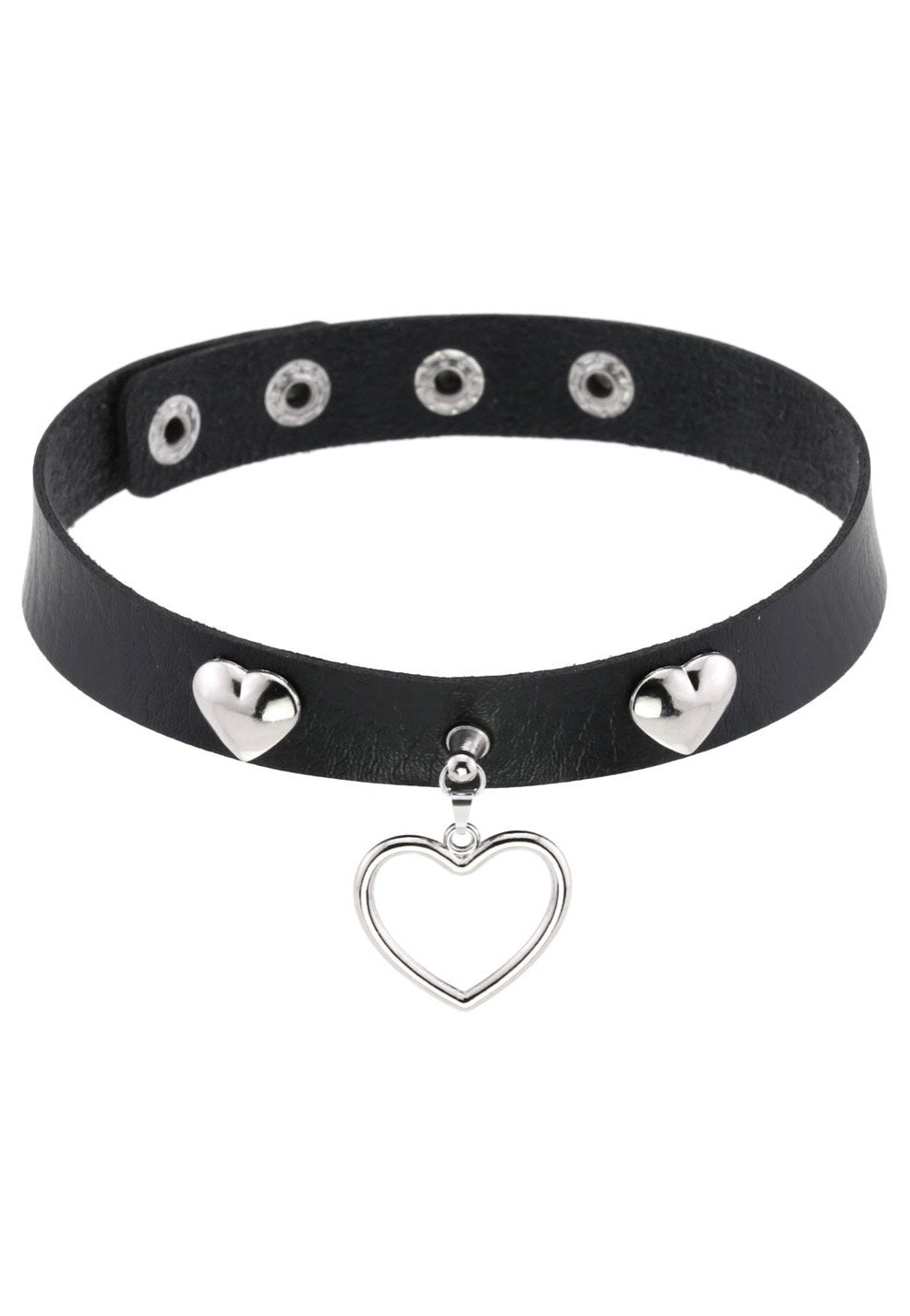 Bullet69 - Heart And Love Neckband Black - Choker Outlet 100% Original