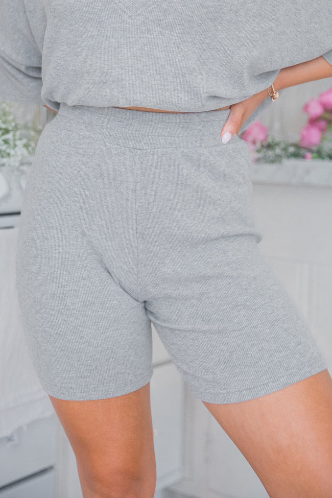 Love Me So Heather Grey Ribbed Knit Set Buy Cheap Best Wholesale