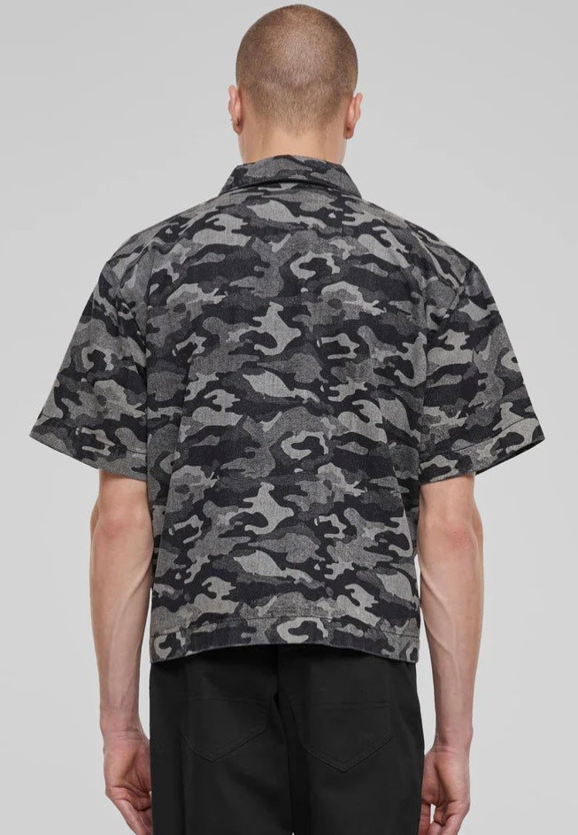 Urban Classics - Laser Printed Boxy Blacklasercamo - Shirt Sale Fast Delivery