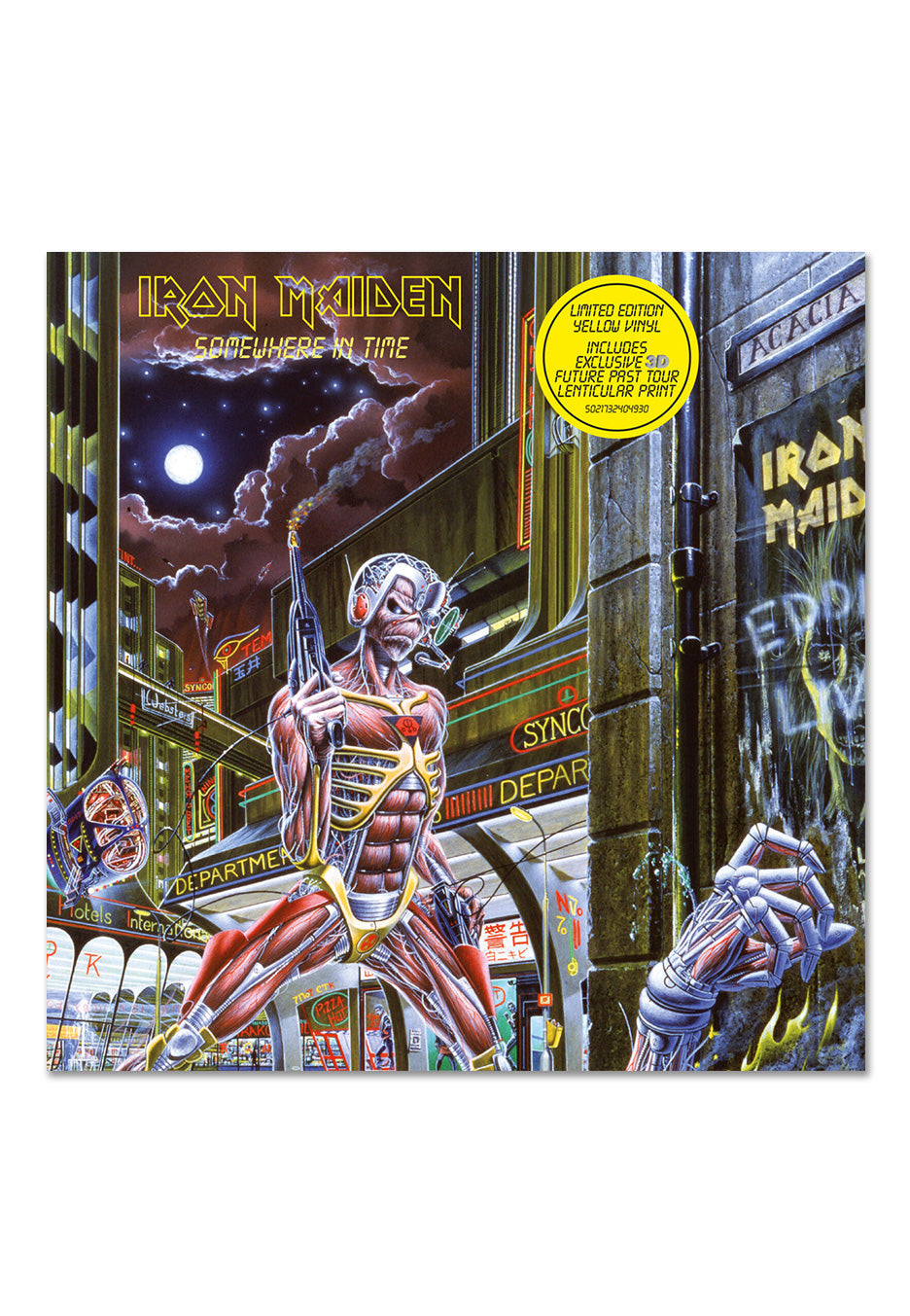 Iron Maiden - Somewhere In Time Ltd. Yellow - Colored Vinyl + Tour Lenticular Cheap Visit