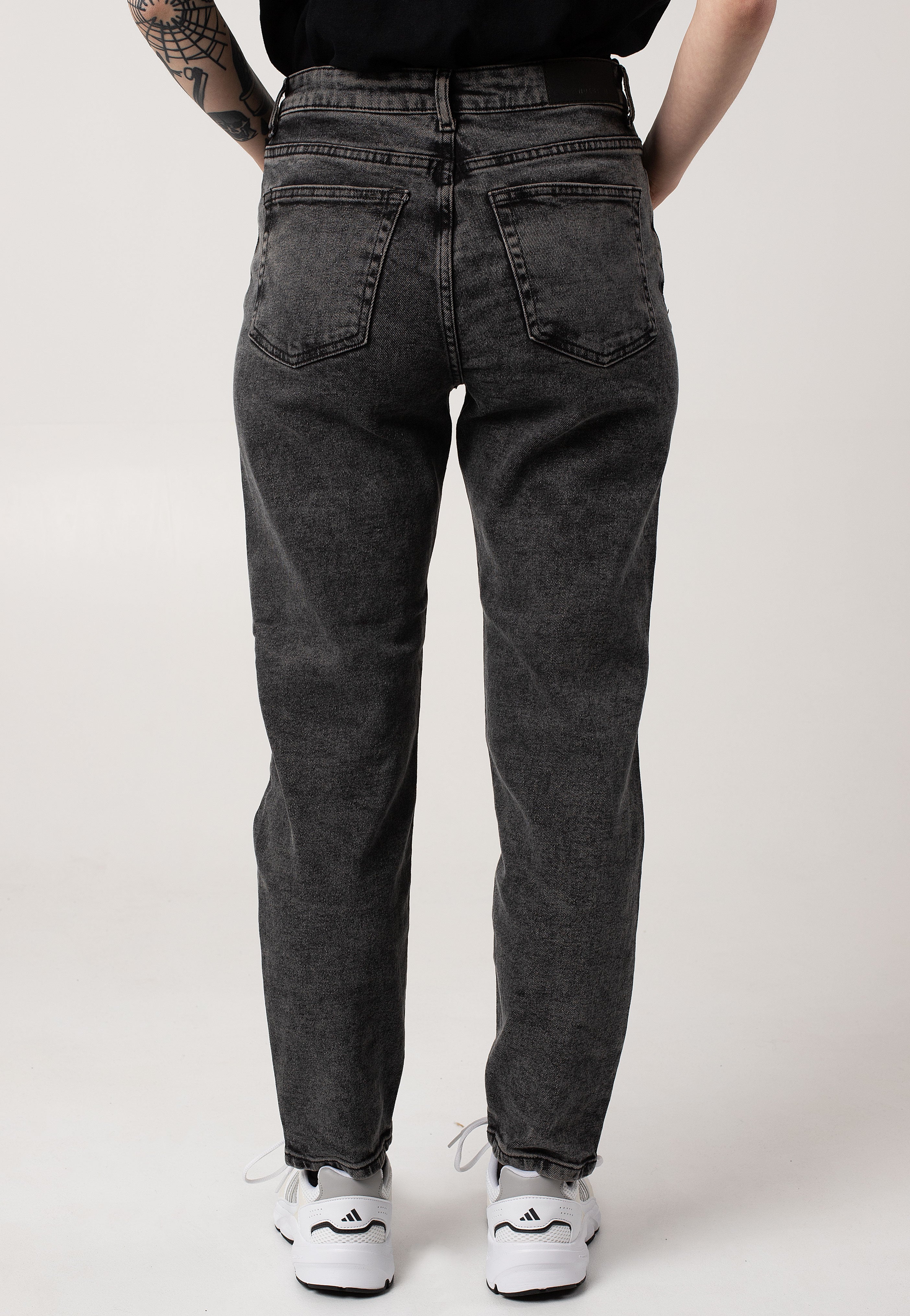 Noisy May - Moni Straight Ank Acid Dark Grey Denim - Jeans Discount Footaction