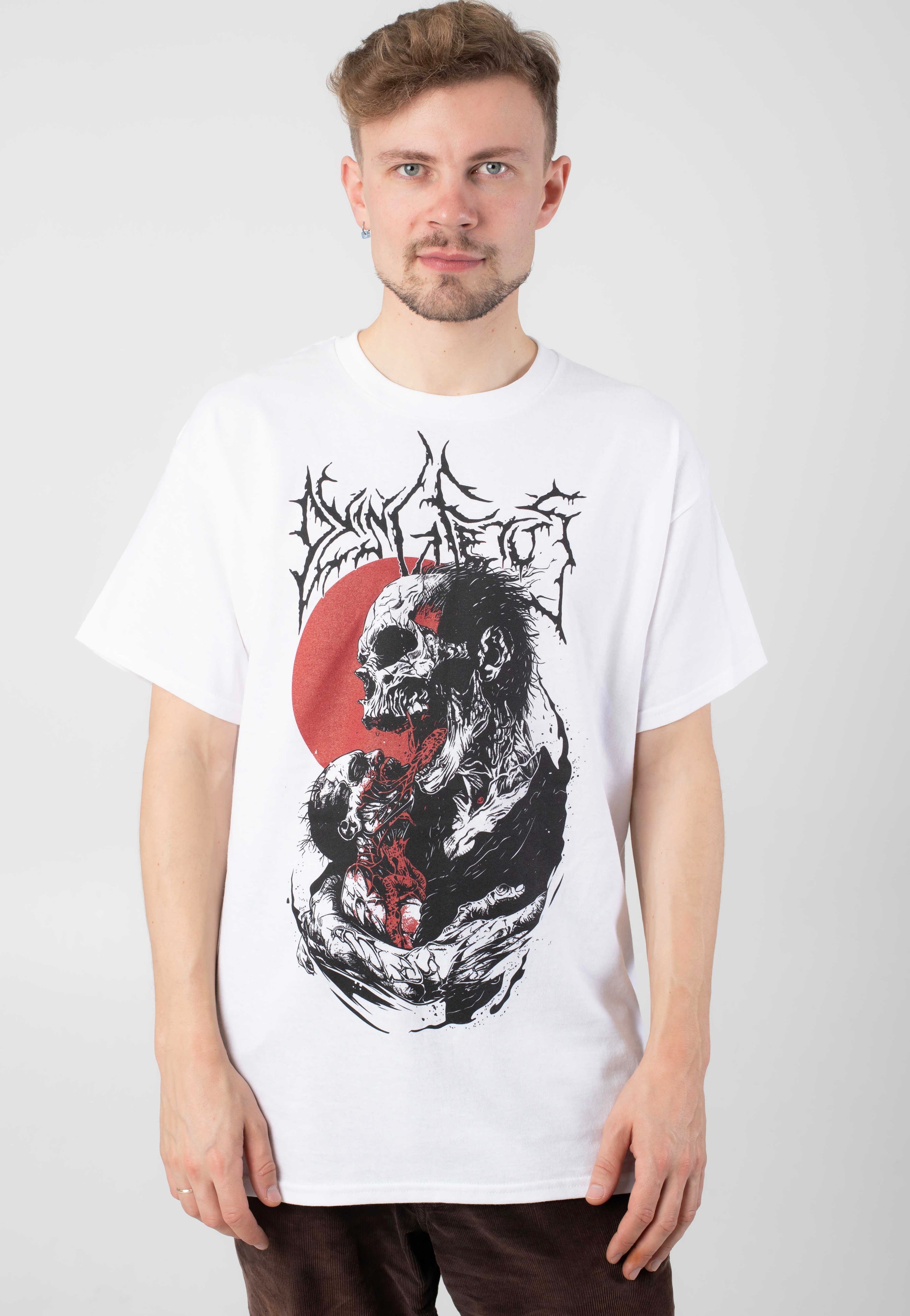 Dying Fetus - Zombie Eater White - T-Shirt Sale For Cheap