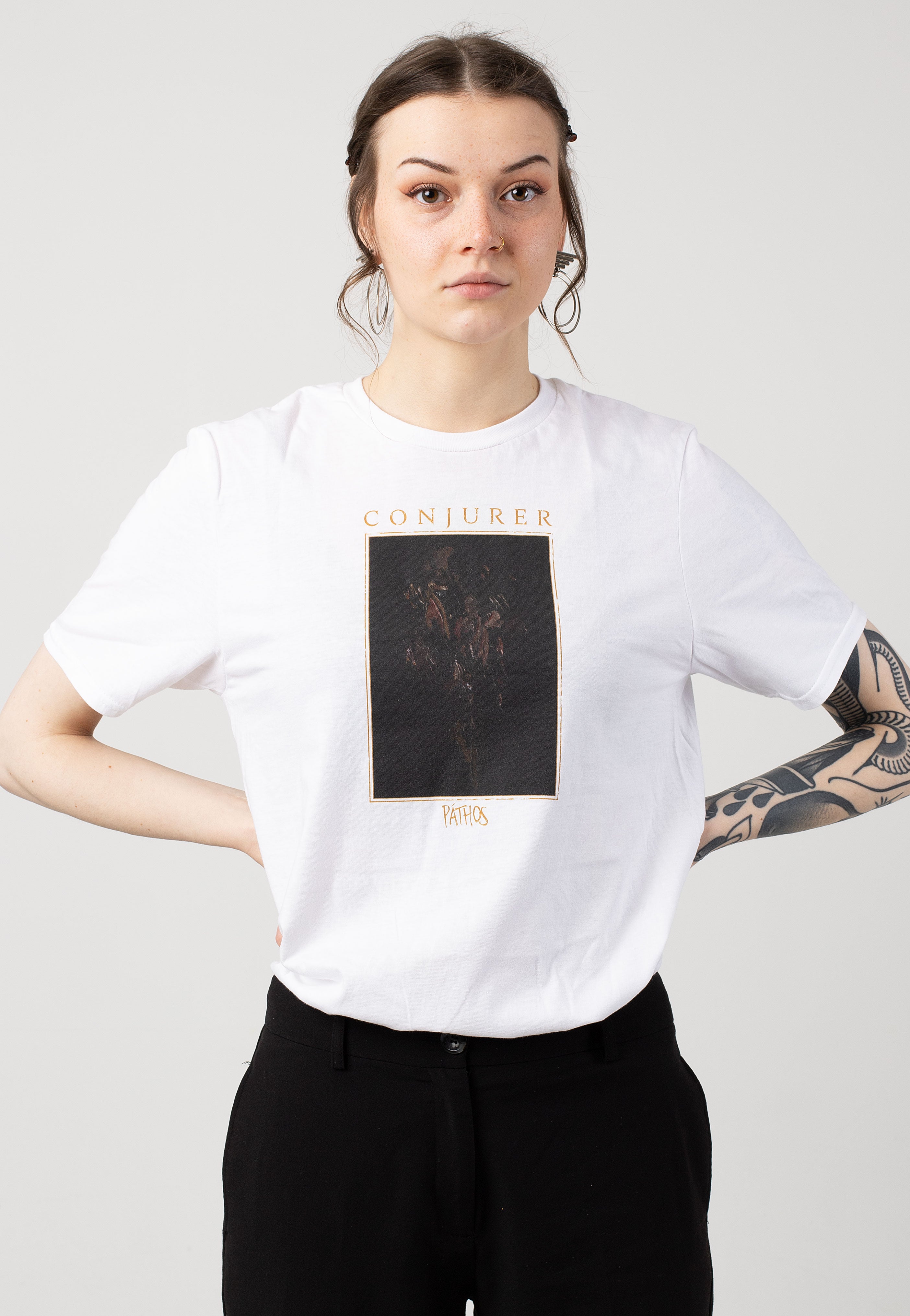 Conjurer - Páthos White - T-Shirt Tumblr Cheap Pice