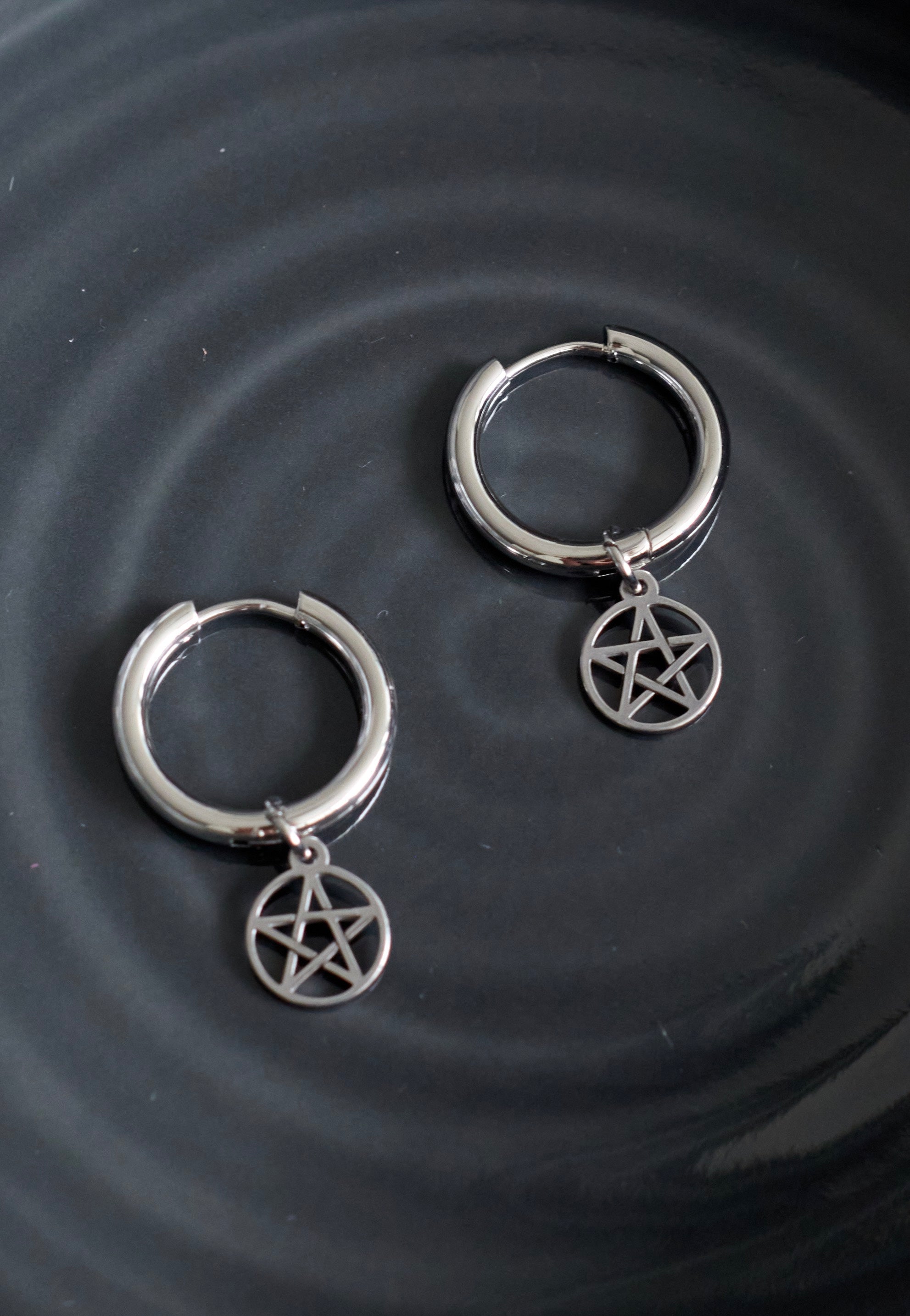 etNox - Pentagramm Silver - Earrings Buy Cheap Newest