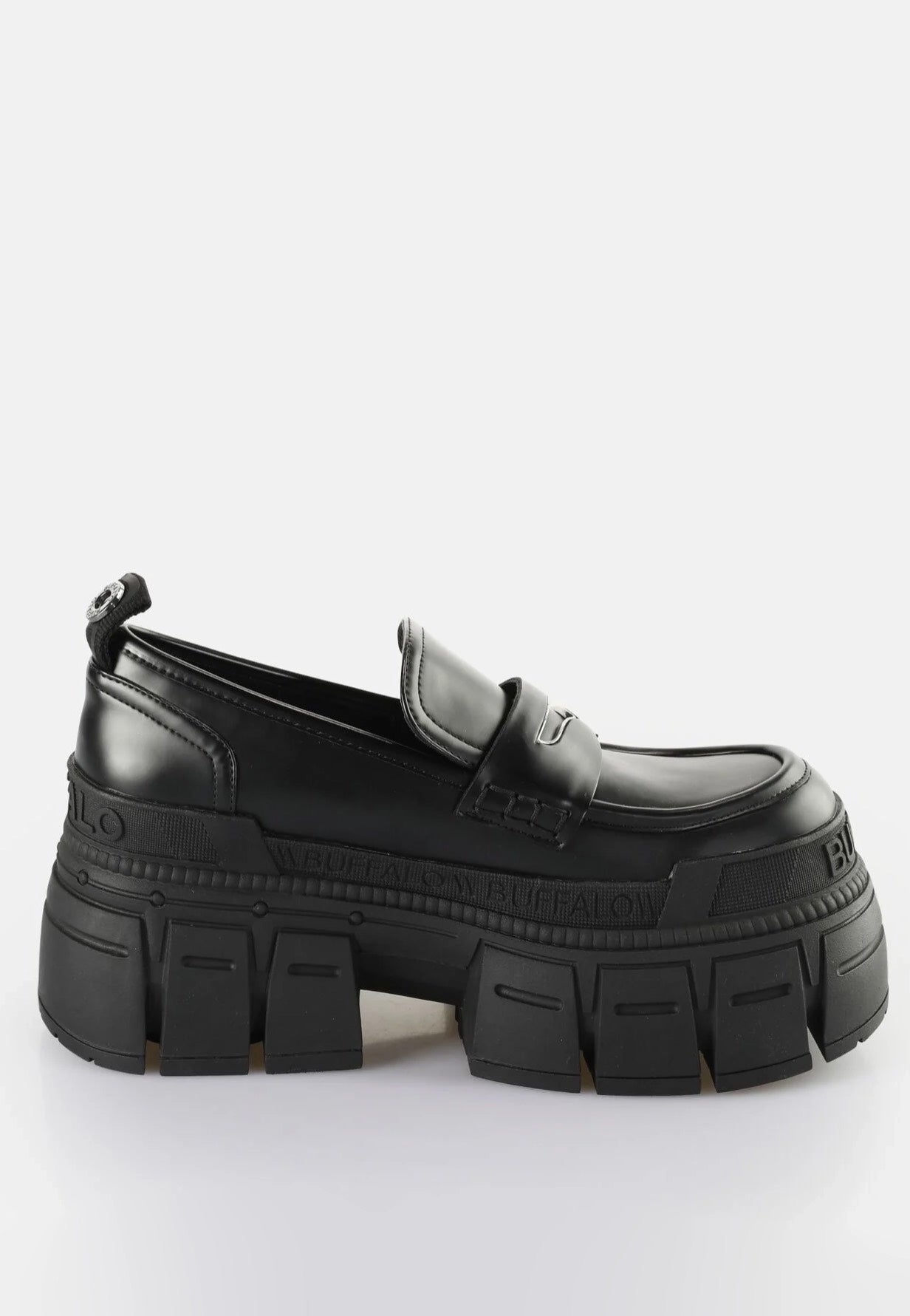 Buffalo - Gospher Loafer Vegan Nappa Black - Girl Shoes Cheap Low Pice