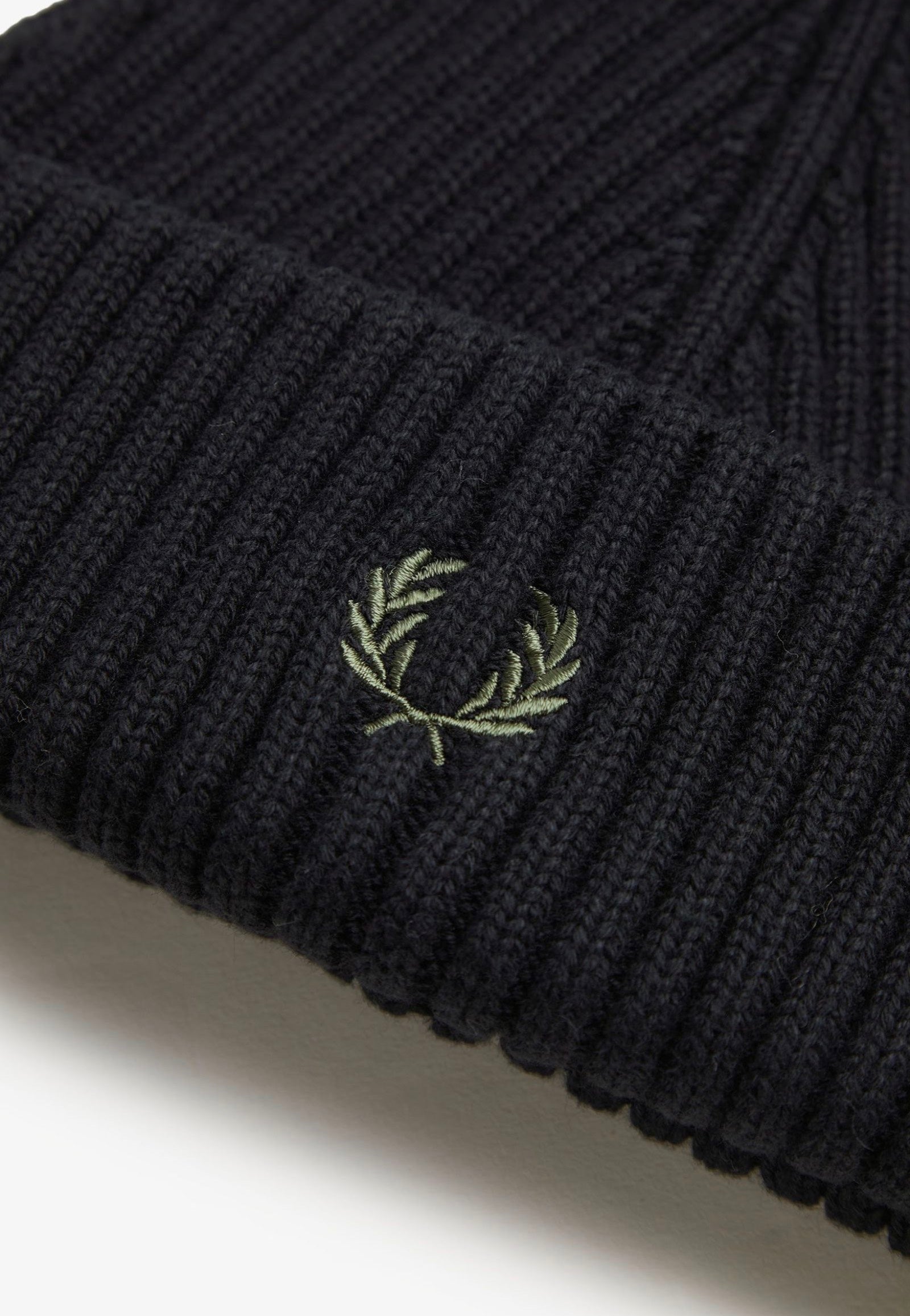 Fred Perry - Cotton Rib Black - Beanie Free Shipping Footlocker Finishline