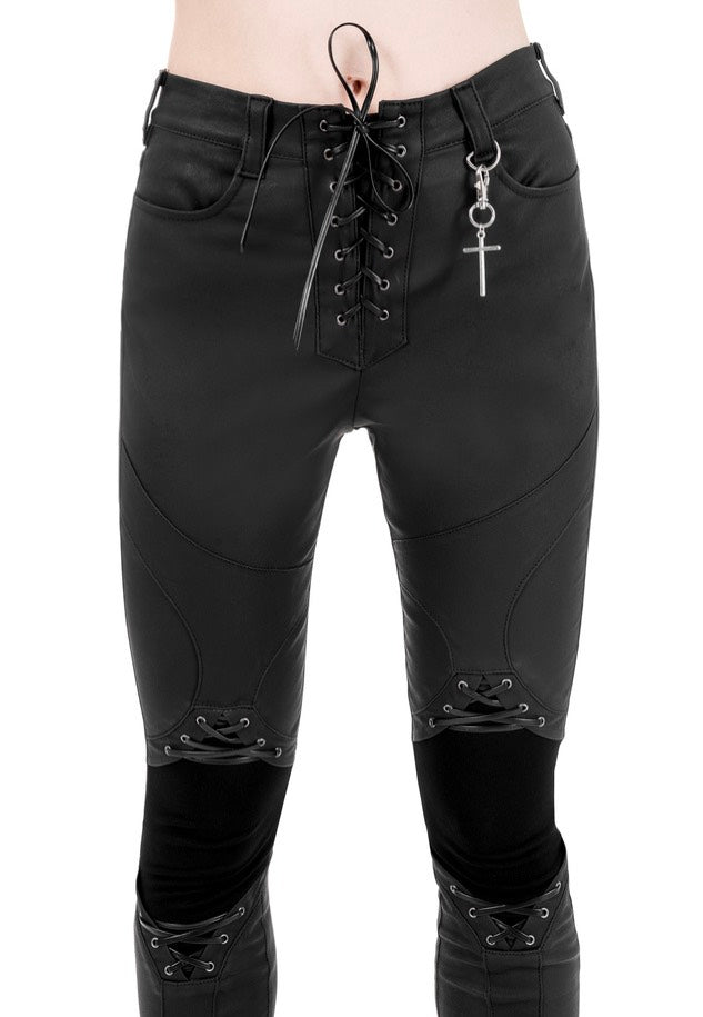 Restyle - Mortem Lace Up Black - Pants Buy Cheap Choice