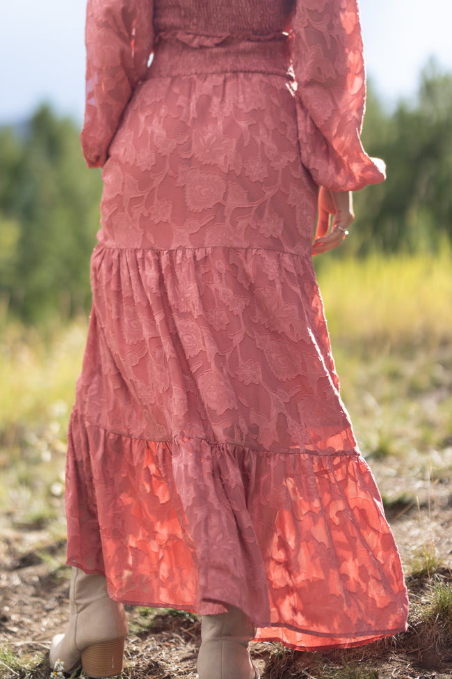 Top Of The World Terracotta Maxi Skirt FINAL SALE Cheap Sale Exclusive