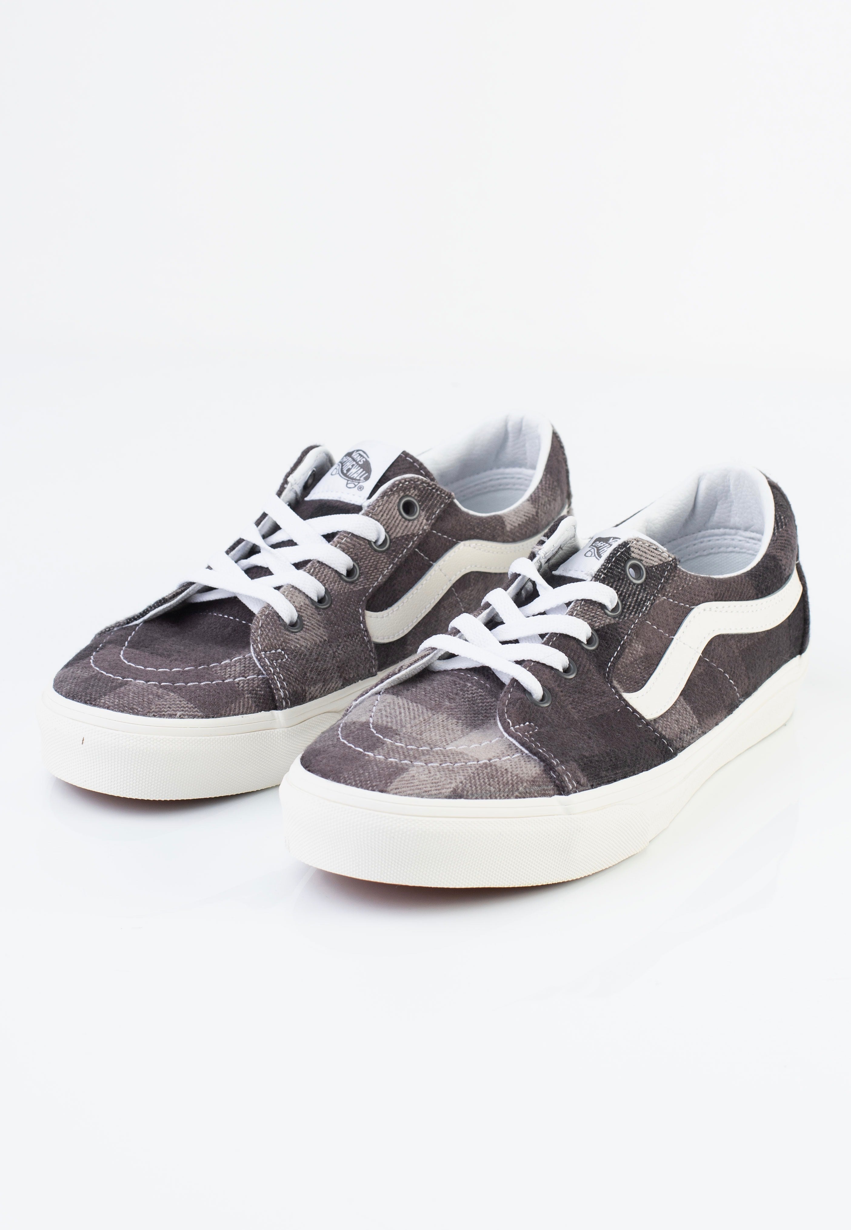 Vans - SK8-Low Sweater Check Gray - Shoes Outlet Find Great