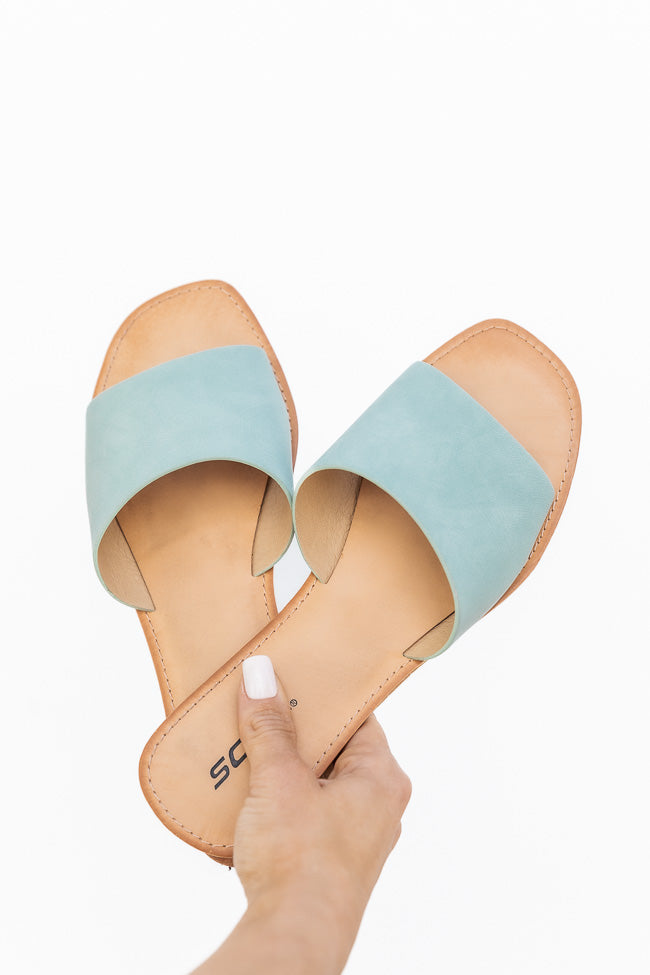 Jayne Slip On Single Strap Mint Sandals FINAL SALE Browse Cheap Online