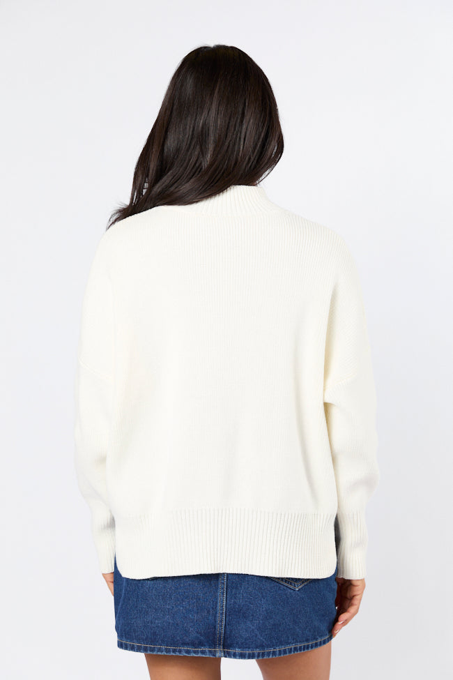 A Great Escape Ivory Oversized Sweater Sale Latest