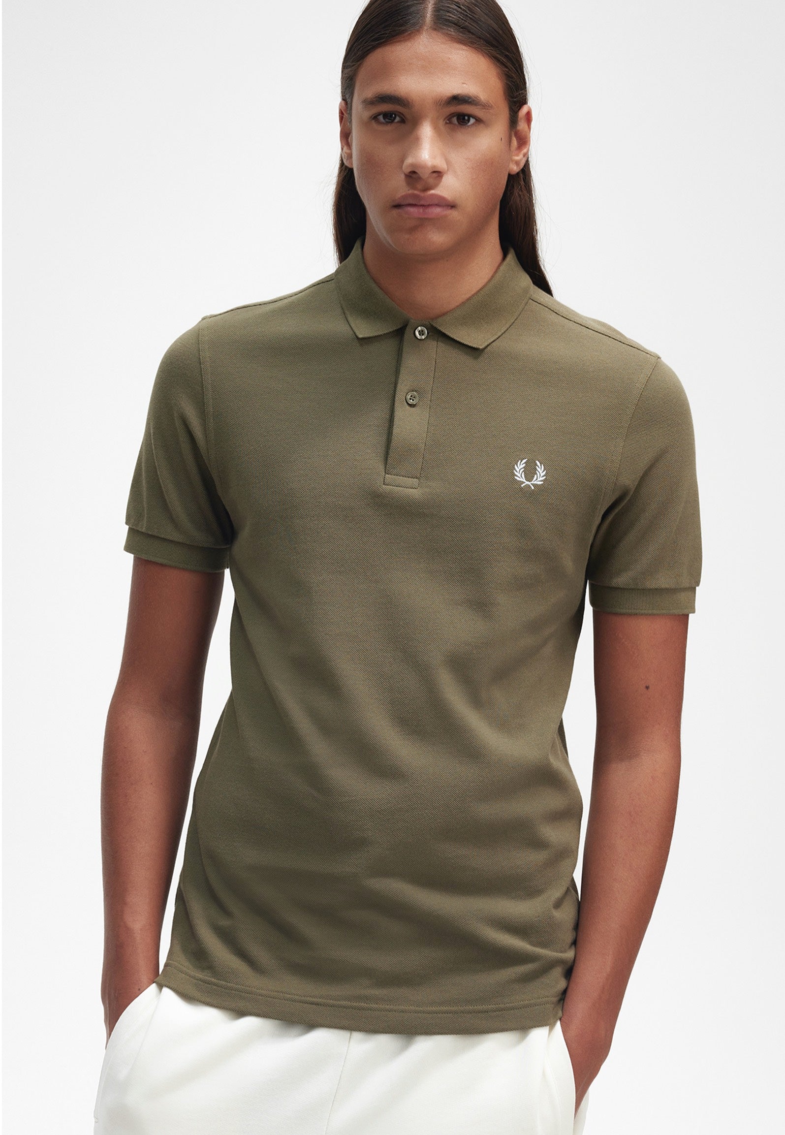 Fred Perry - Plain Uniform Green - Polo Outlet 100% Original