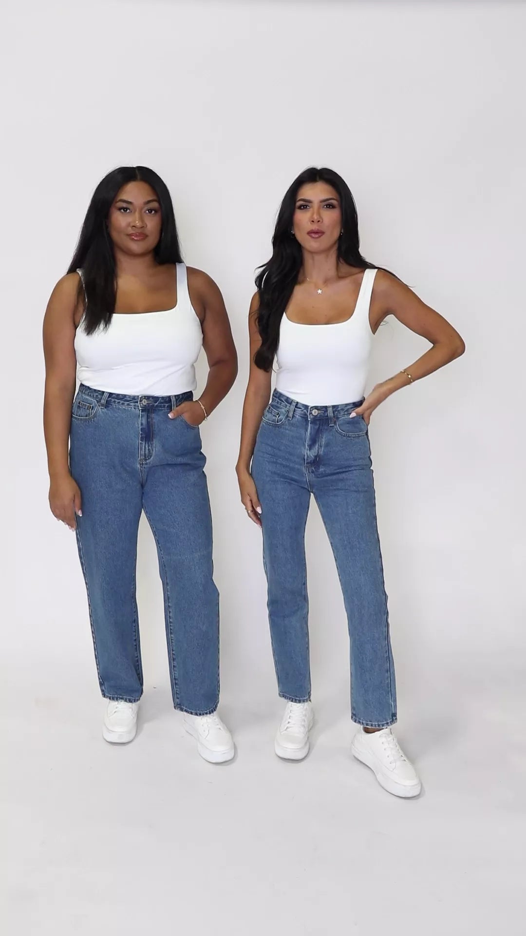 Megan Medium Wash Straight Leg Mom Jeans Buy Cheap Cheapest