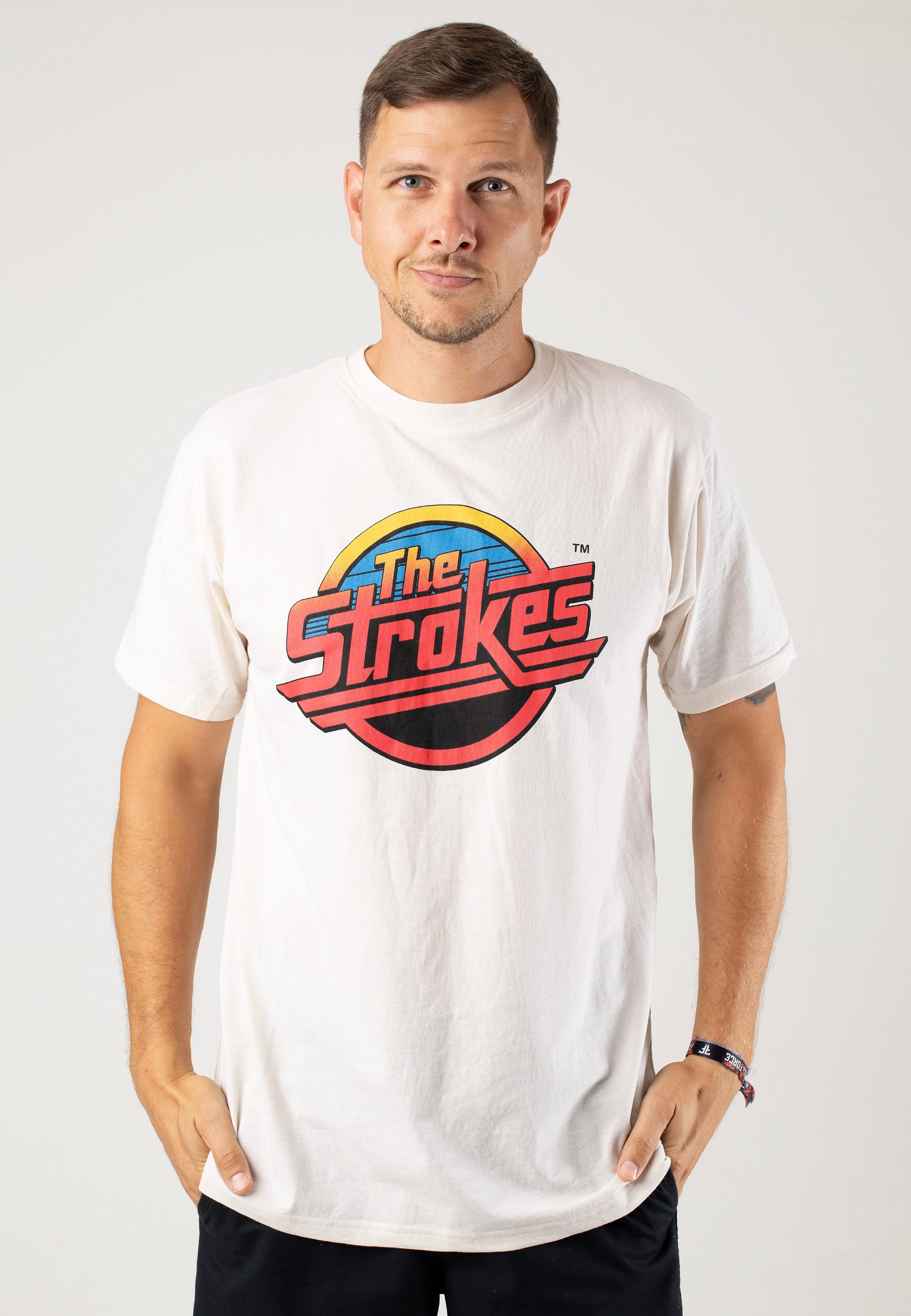 The Strokes - Red Logo Beige - T-Shirt Clearance Exclusive