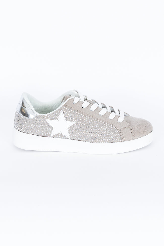 Karlie Taupe Rhinestone Star Sneaker Online Online Original