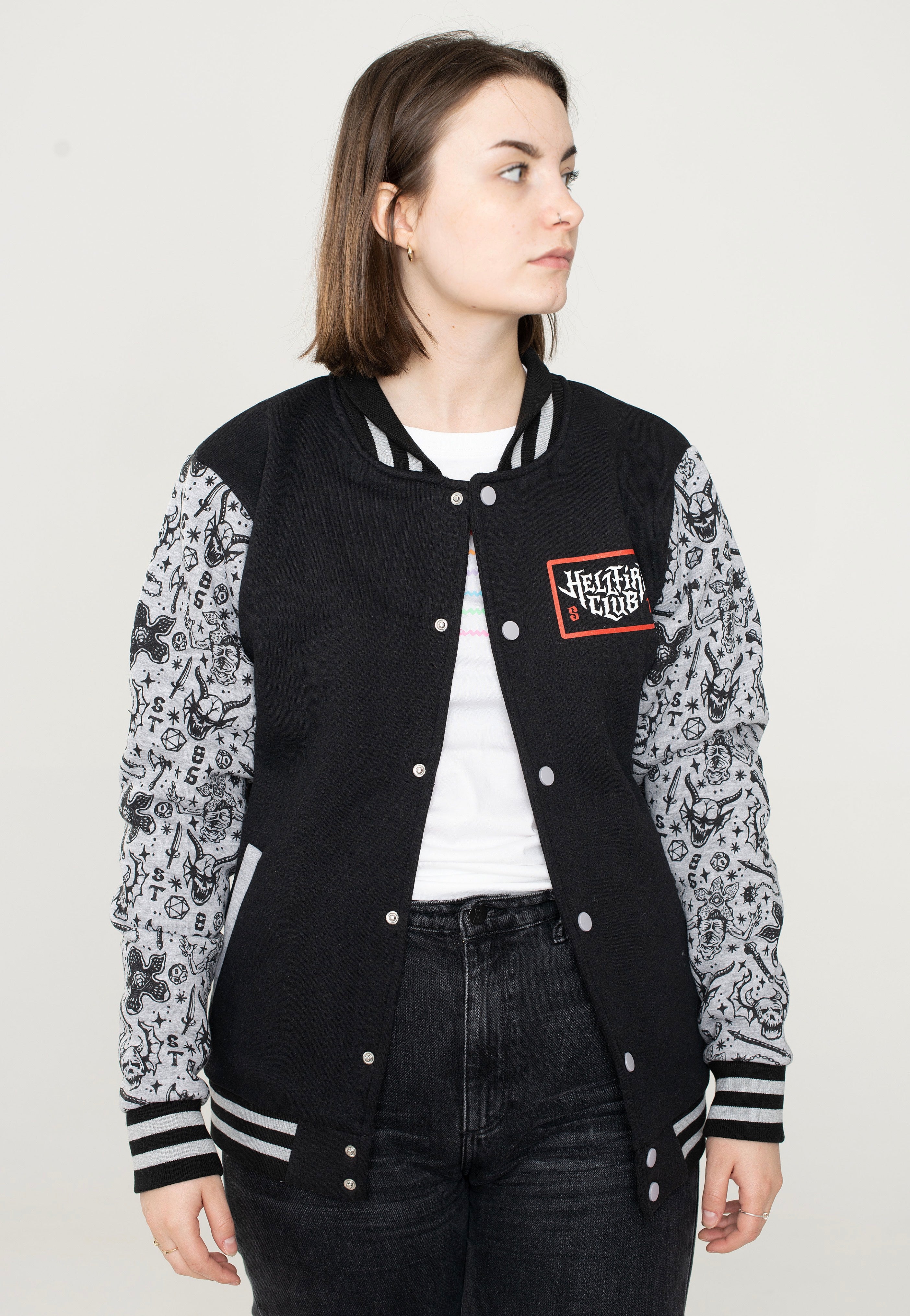 Stranger Things - Hellfire Club - College Jacket Discount Authentic