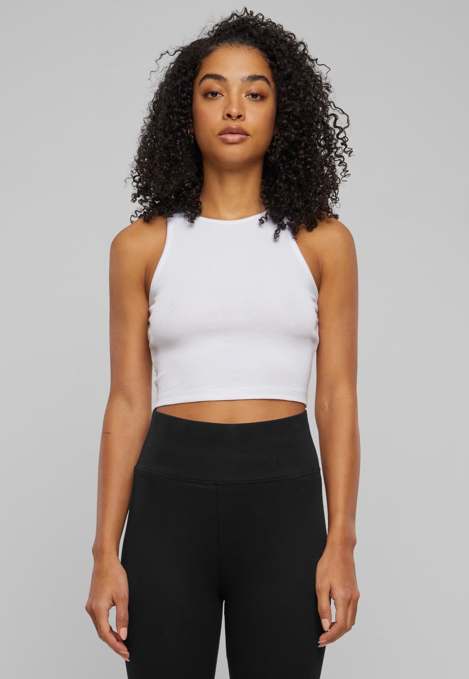 Urban Classics - Ladies Organic Cropped Rib White - Top Geniue Stockist Cheap Online