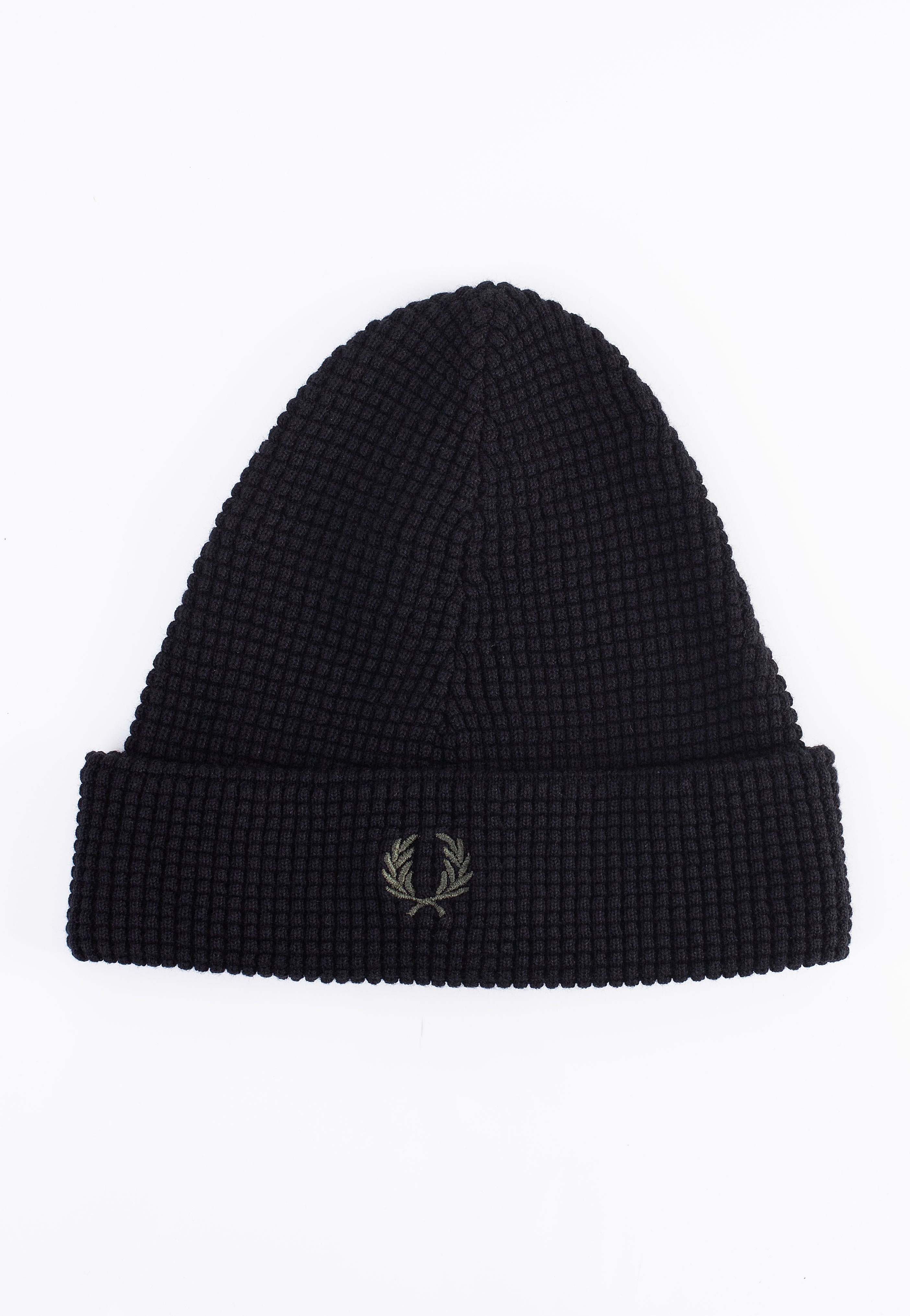 Fred Perry - Waffle Knit Black - Beanie 2025 Cheap Online