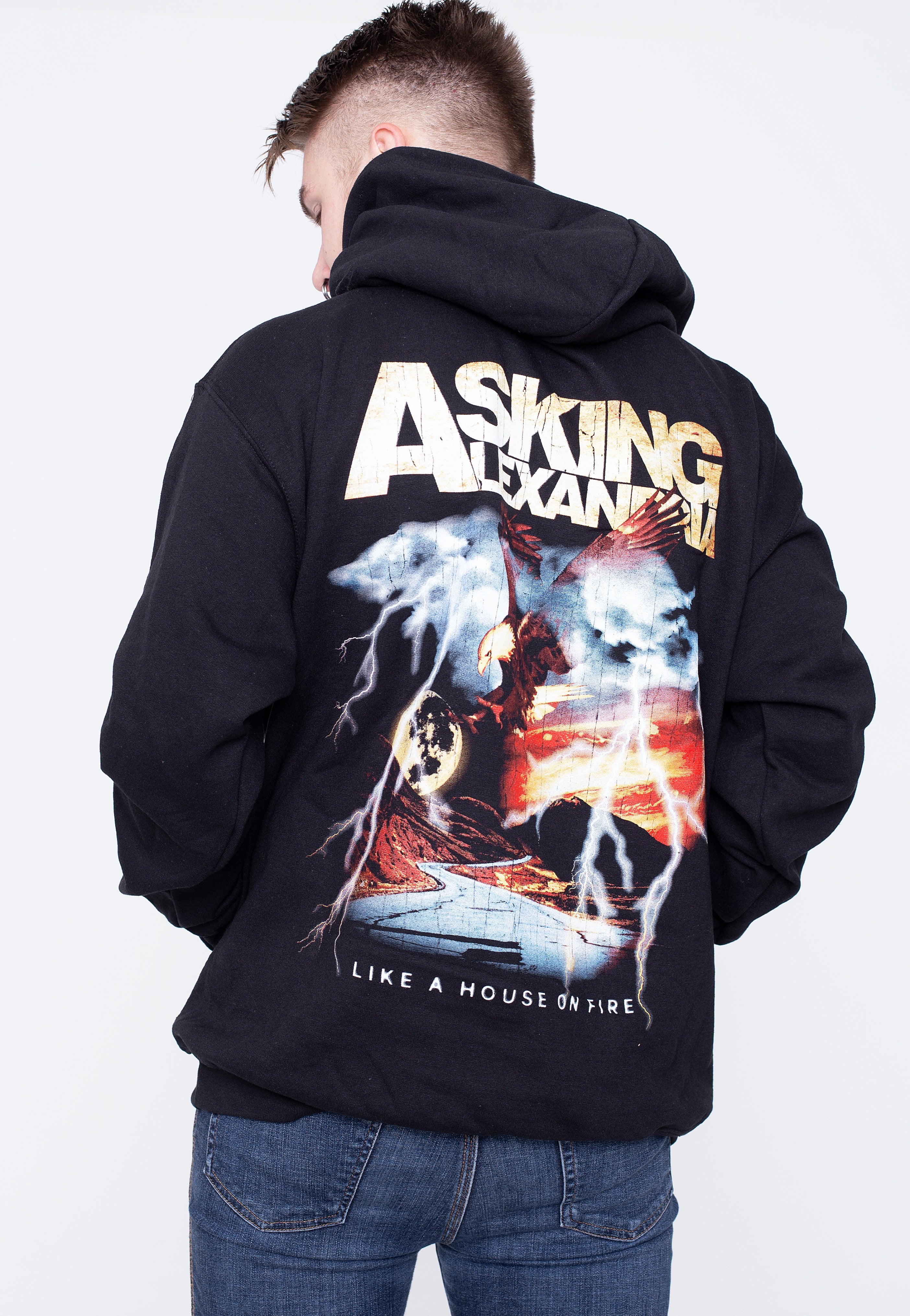 Asking Alexandria - Lightning Eagle - Hoodie For Sale Free Shipping