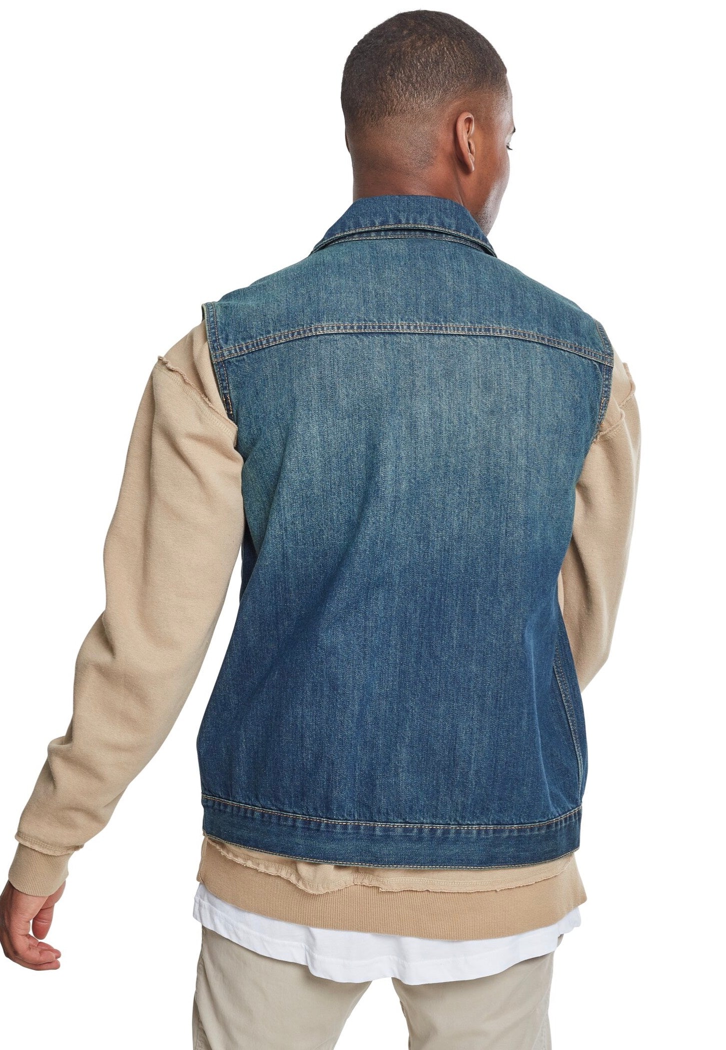 Urban Classics - Denim Lightblue - Vest With Mastercard Cheap Pice