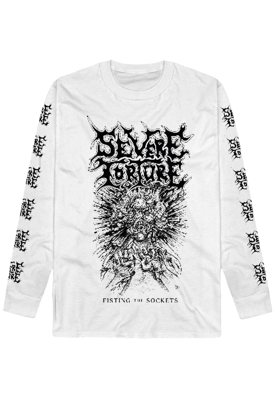 Severe Torture - Fisting The Sockets White - Longsleeve Original Cheap Pice