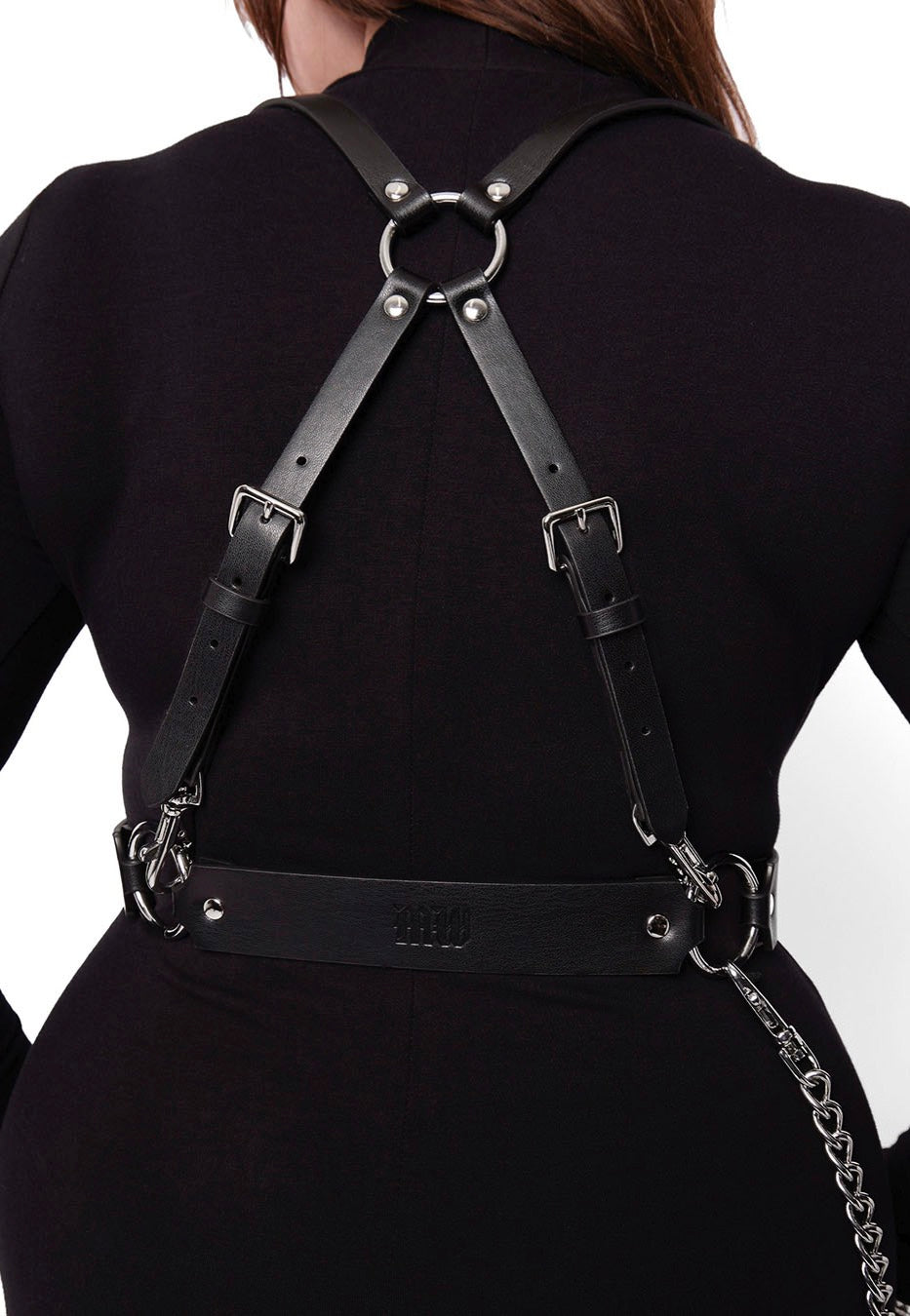 Mary Wyatt - Mina Appleskin Vegan Leather Chain Black - Harness Discount Release Dates