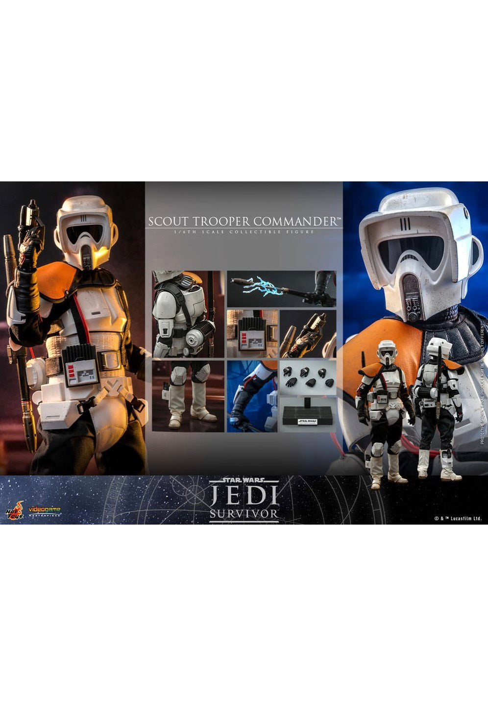 Star Wars - Scout Trooper Commander Jedi Survivor 1:6 Videogame Masterpiece  - Figure 2025 Online