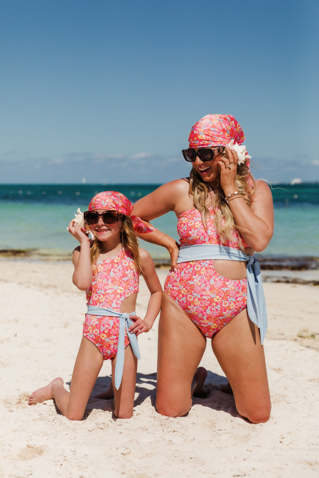 Girl's Under The Sun Floral One Piece Swimsuit FINAL SALE