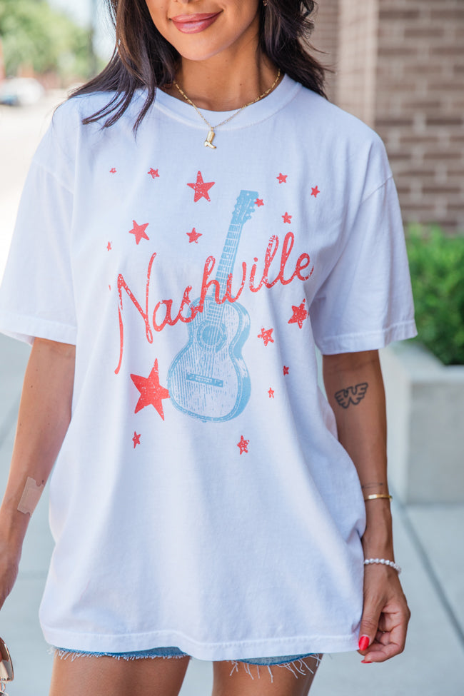 Nashville Star White Comfort Colors Graphic Tee Free Shipping Genuine