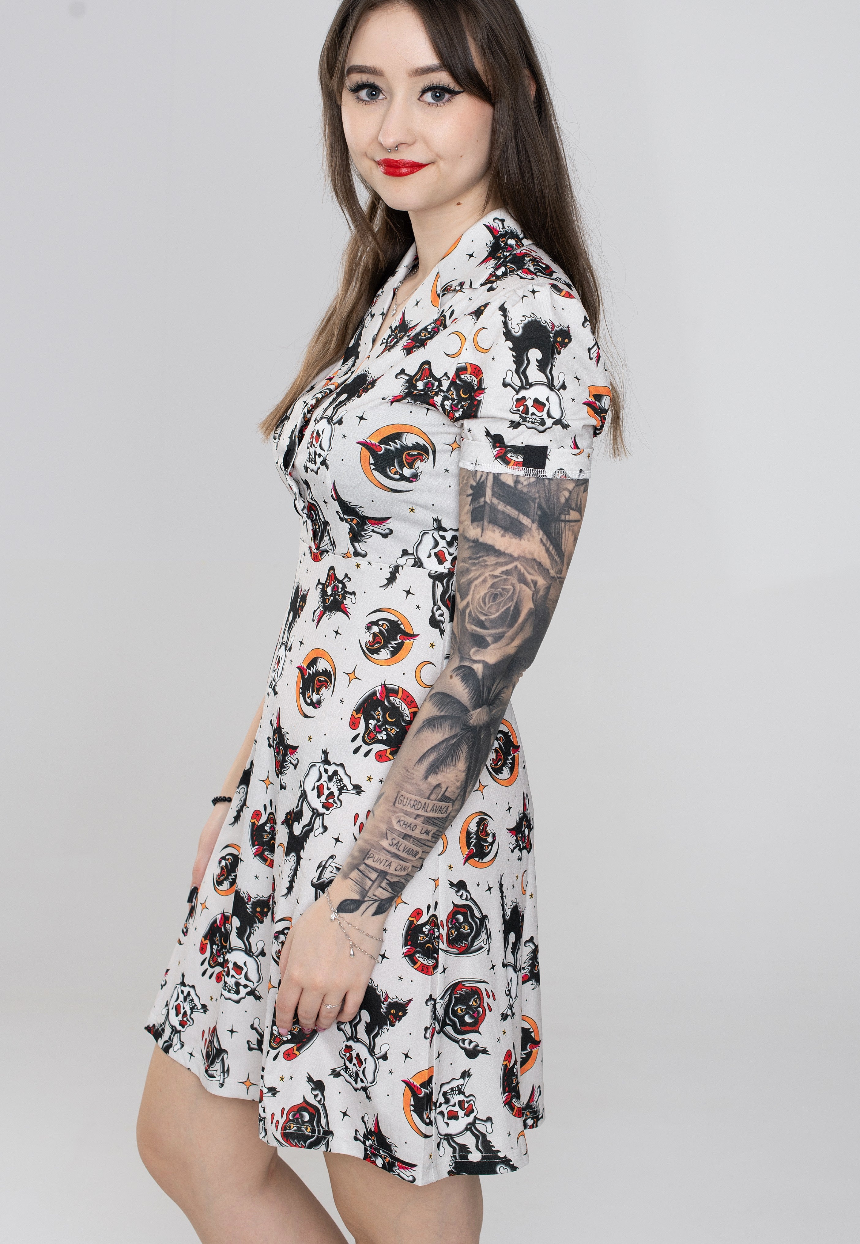 Sourpuss Clothing - Friday The 13Th Rosie White - Dress Recommend Cheap Online