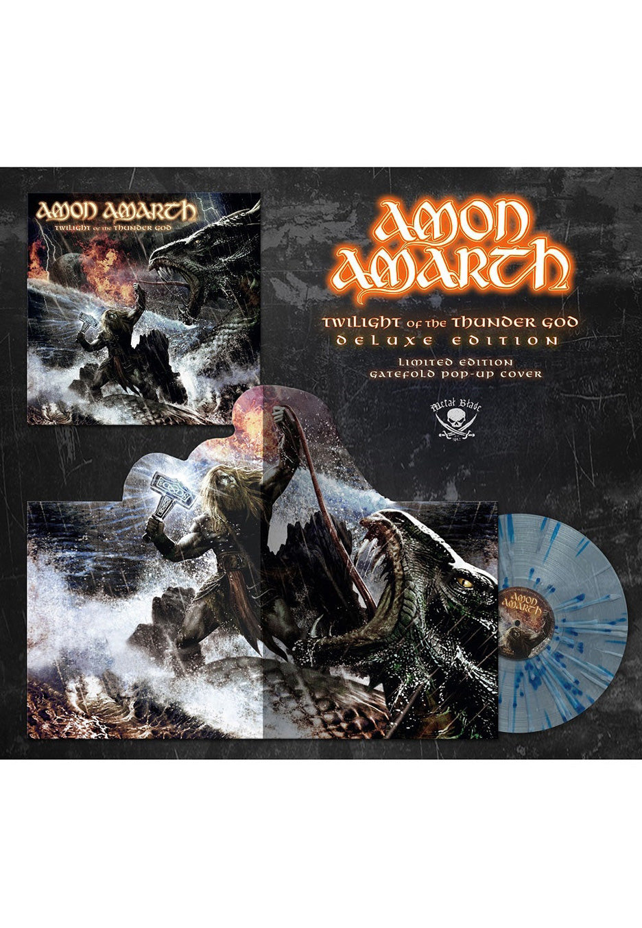 Amon Amarth - Twilight Of The Thunder God Clear White Blue - Splattered Vinyl Buy Cheap Footlocker Finishline