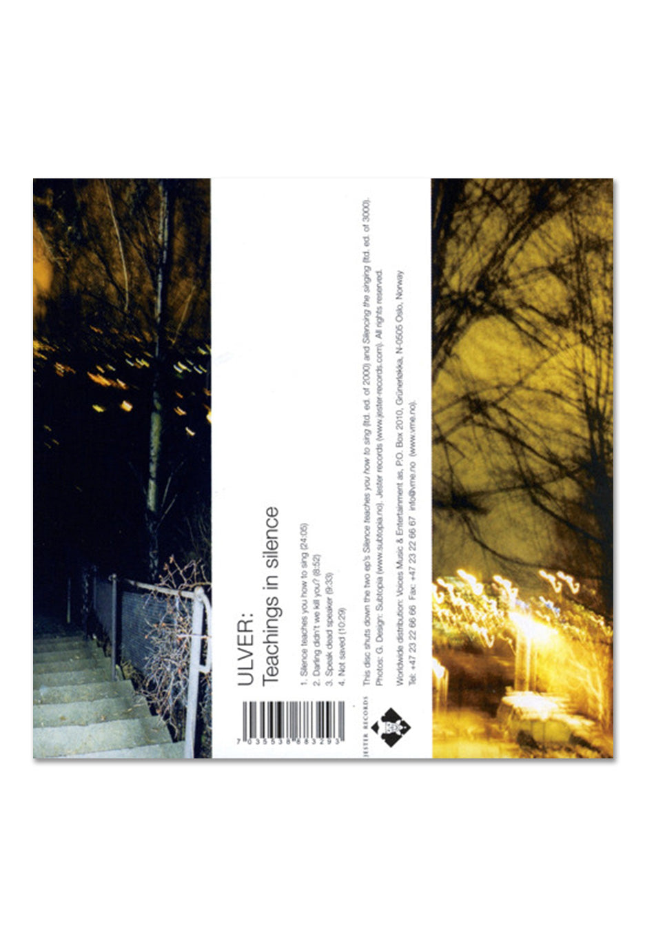 Ulver - Teachings In Silence - CD Buy Cheap Low Cost