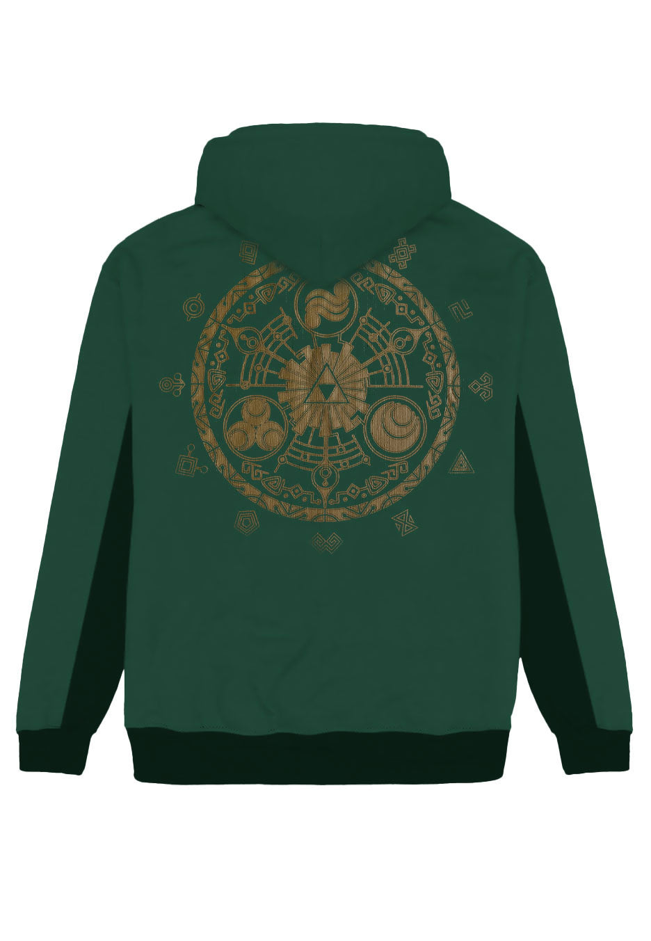 The Legend Of Zelda - Hyrule And Symbols Dark Green - Hoodie Discount Store