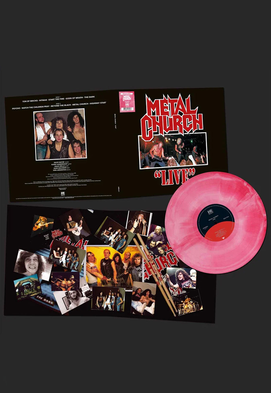 Metal Church - Live Ltd. Red/White Galaxy - Colored Vinyl Clearance Perfect