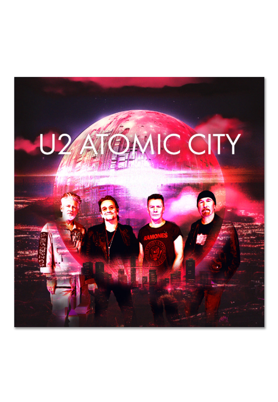 U2 - Atomic City Ltd. Photoluminescent Transparent - Colored 7 Inch Outlet Popular