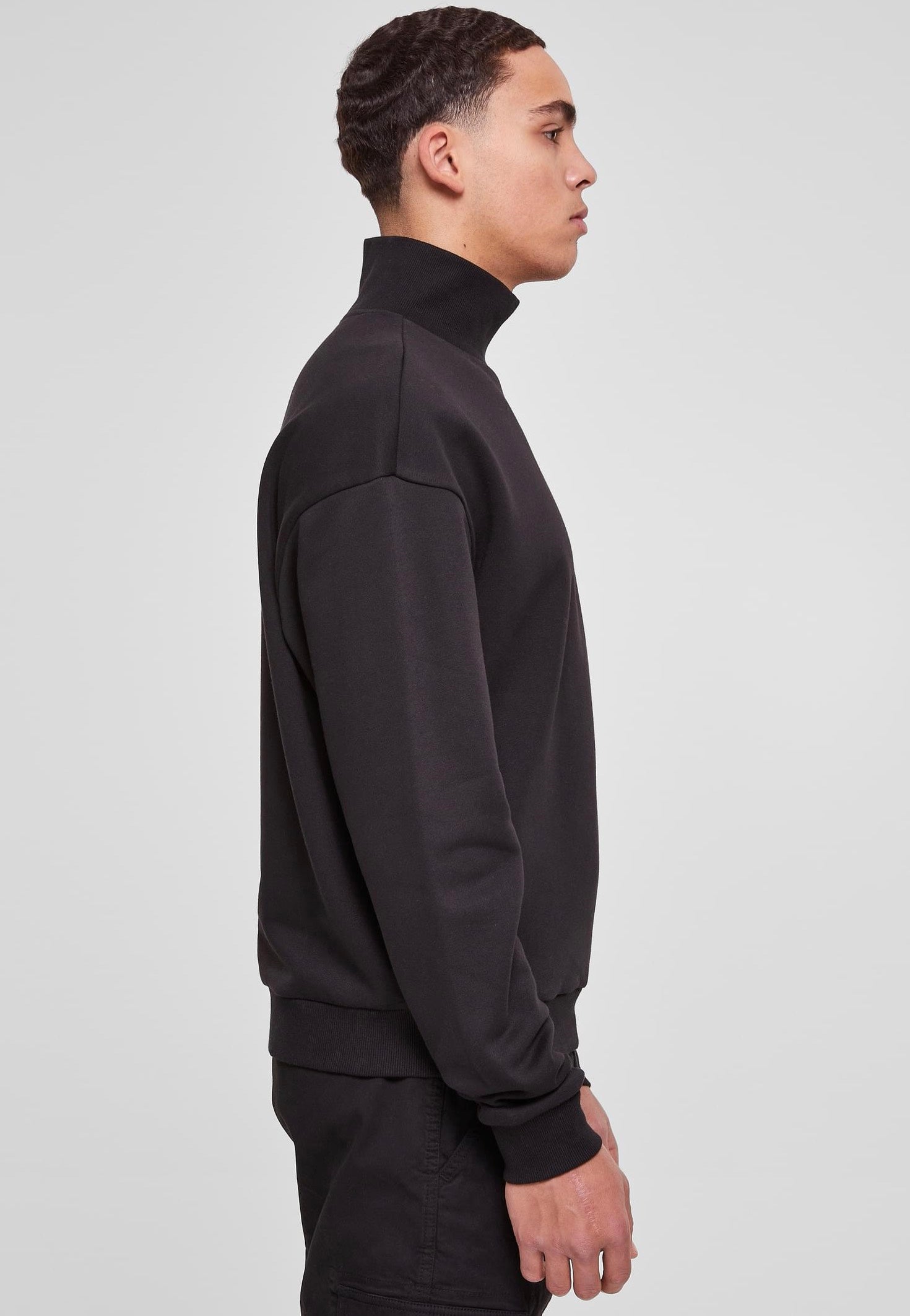 Urban Classics - High Rib Neck Black - Sweater Sale Footlocker