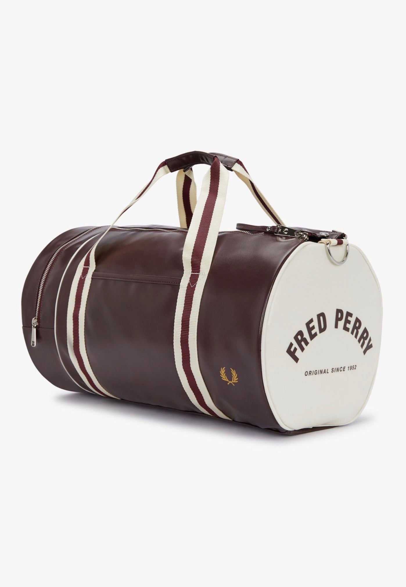 Fred Perry - Classic Barrel Oxblood/Ecru - Dufflebag Cheap