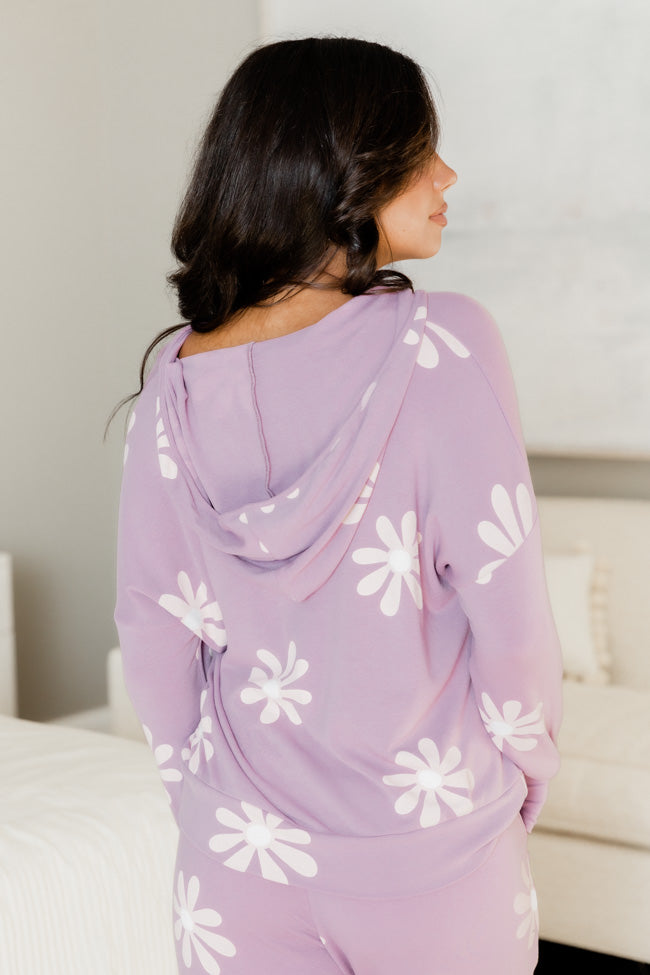 Don't Let Me Down Purple Flower Lounge Top FINAL SALE