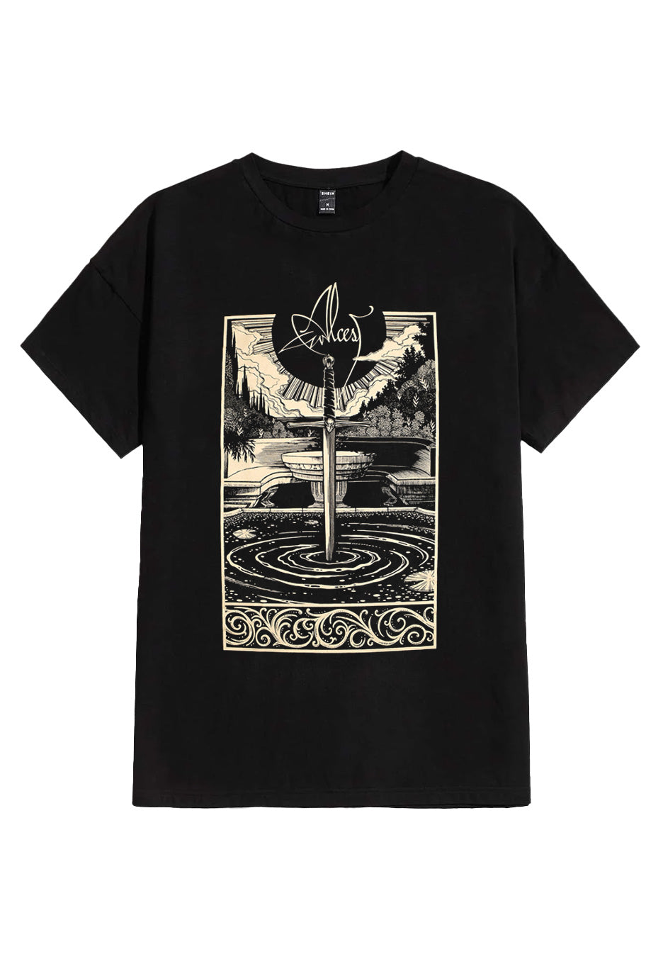 Alcest - Spiritual Logo - T-Shirt With Paypal Cheap Pice