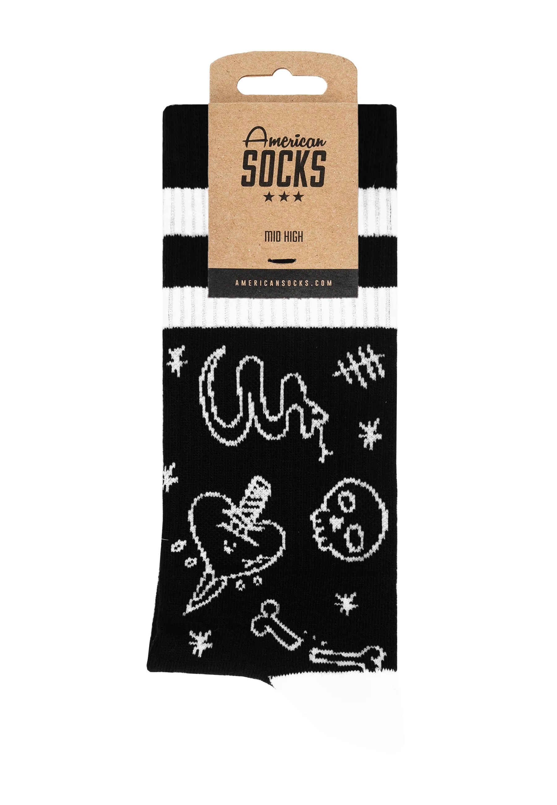 American Socks - Mangual Mid High Black - Socks Discount Best Place