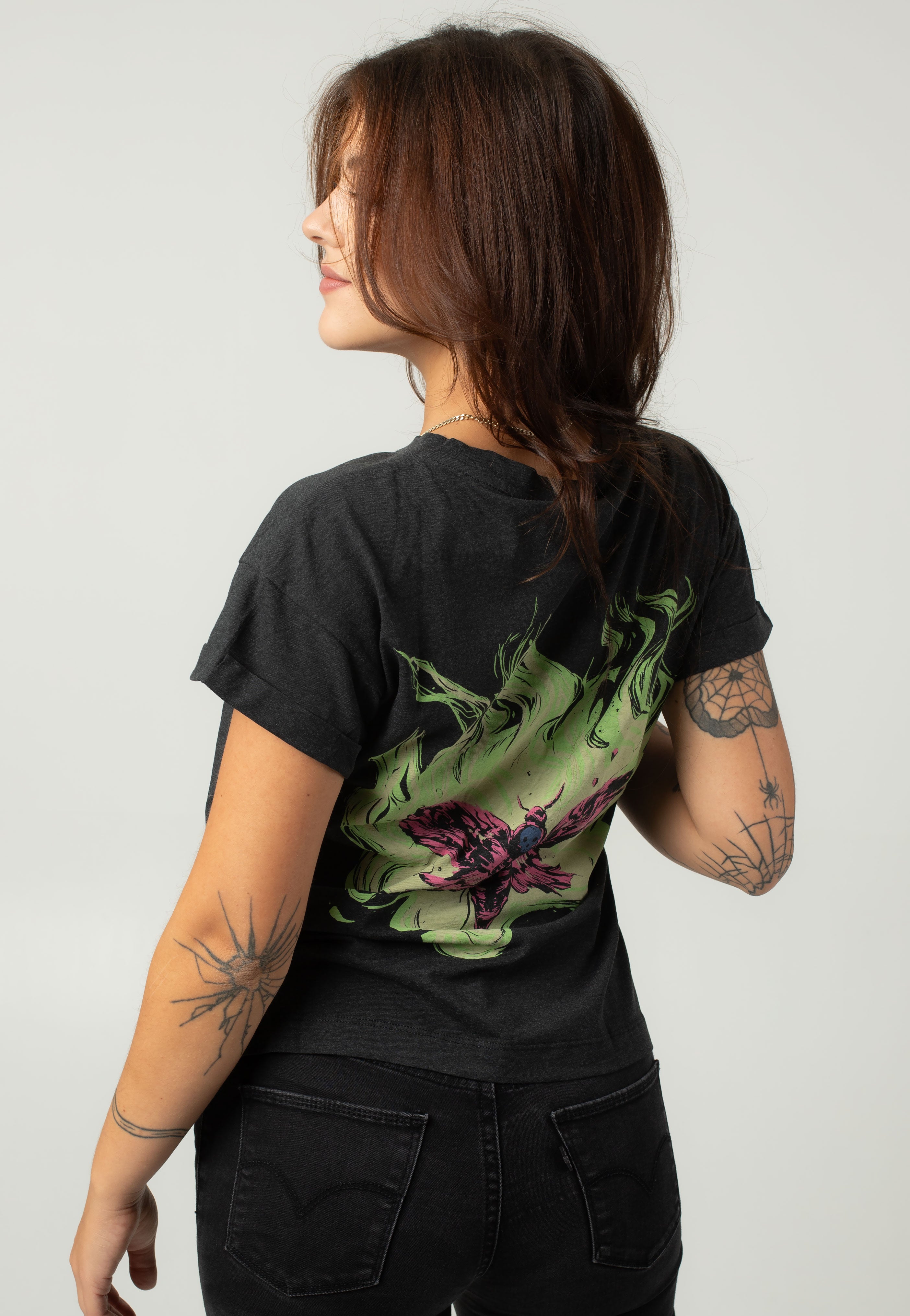 Noisy May x Metallica - Gaby O Neck Dark Grey Butterfly - T-Shirt Discount Footlocker Pictures