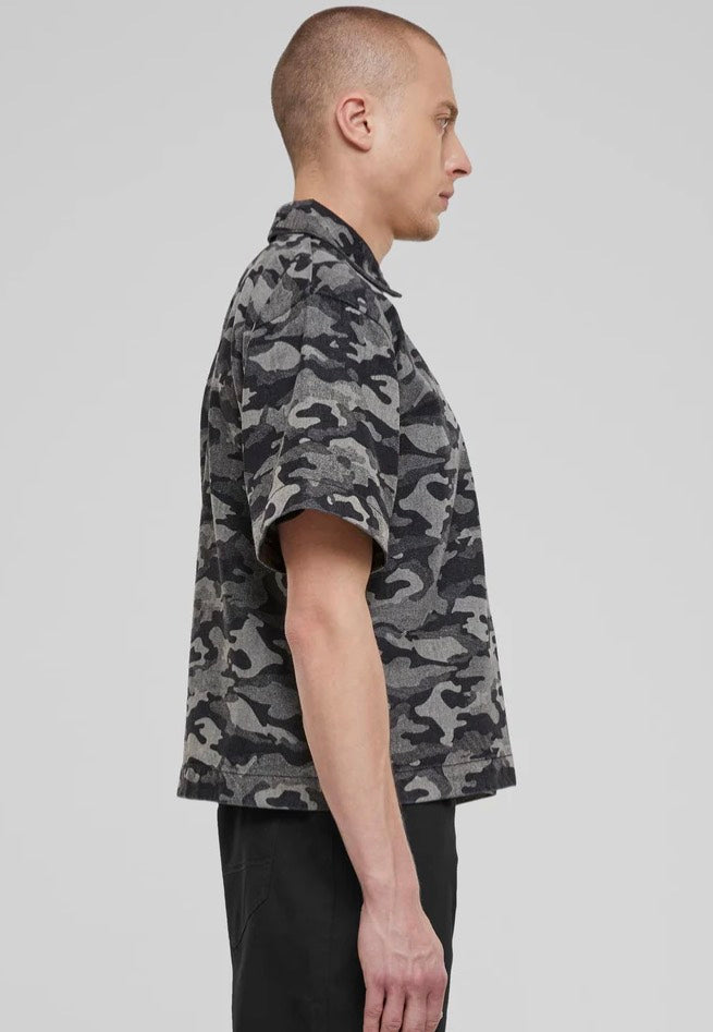 Urban Classics - Laser Printed Boxy Blacklasercamo - Shirt Sale Fast Delivery