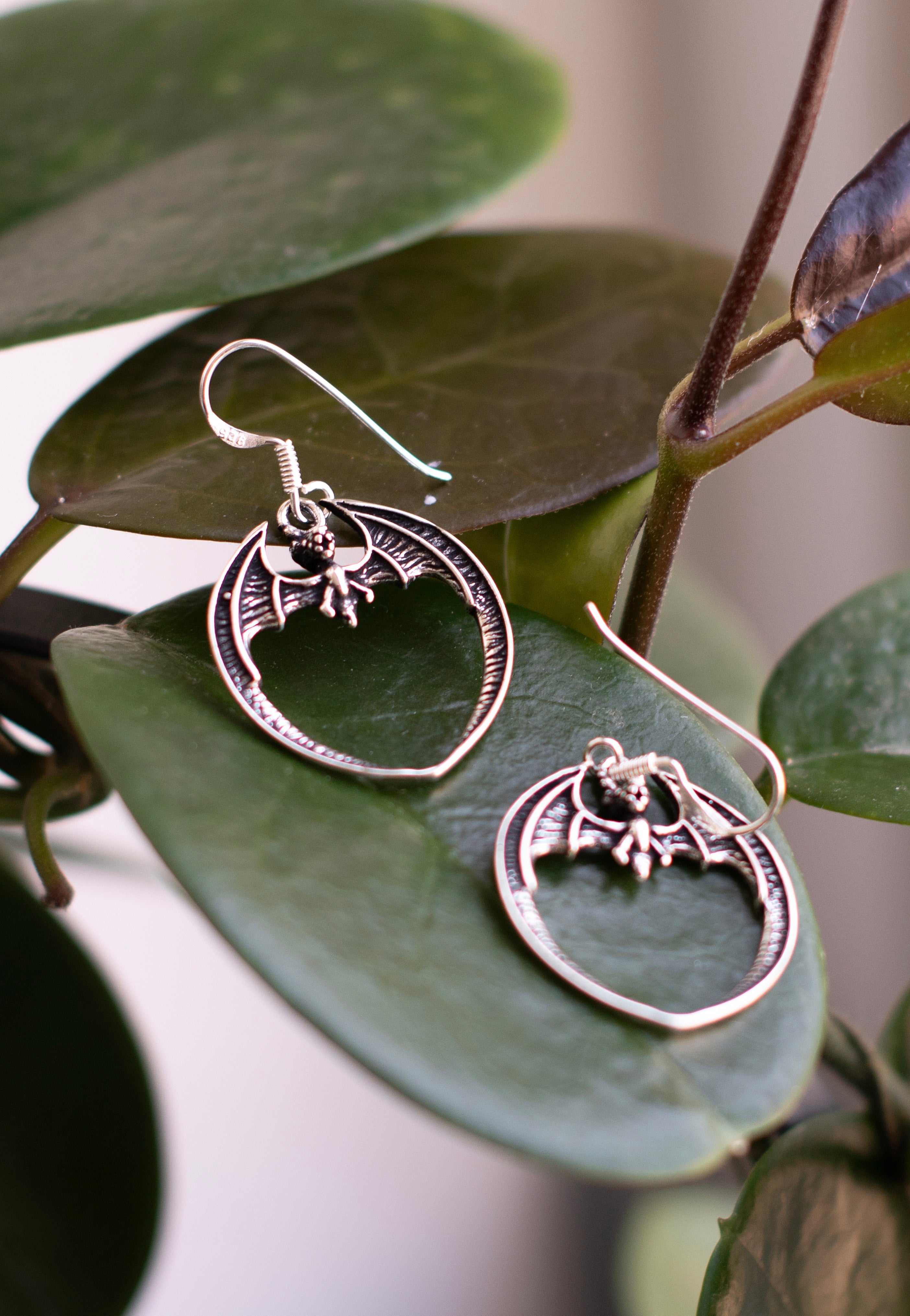 etNox - Fledermaus Silver - Earrings New Arrival