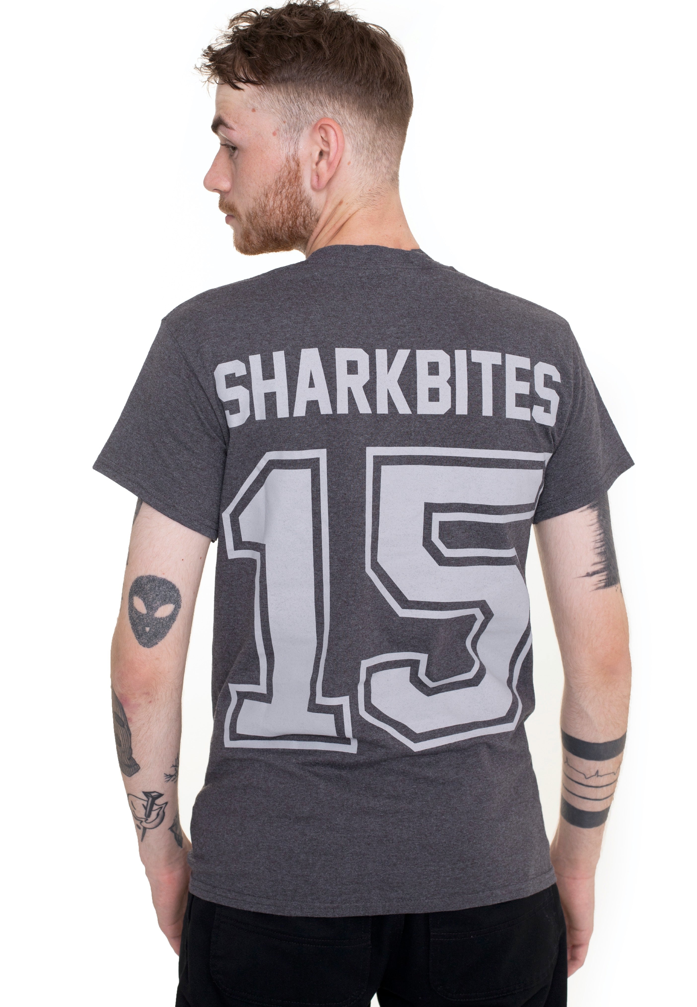 Anchors & Hearts - Sharkbites Grey - T-Shirt Cheap Wiki