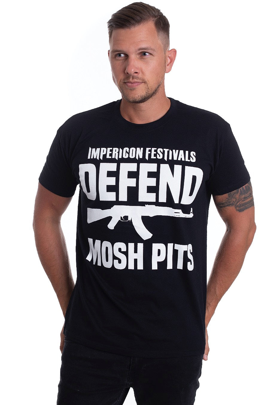 Impericon Festival - Defend Mosh Pits - T-Shirt Clearance Cheap Real